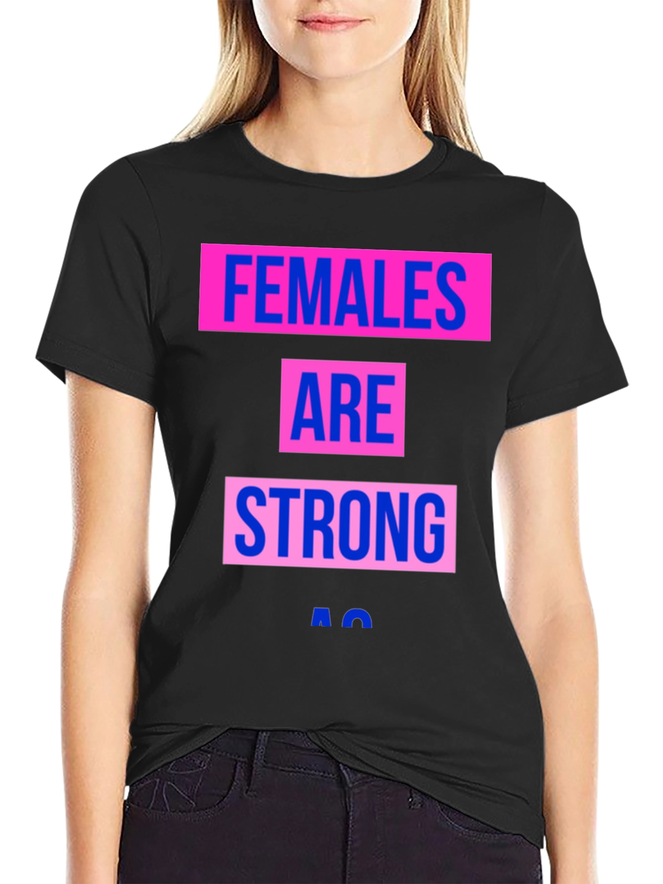 Black Females Are Strong T-Shirt - Empowering Graphic Tee view 2