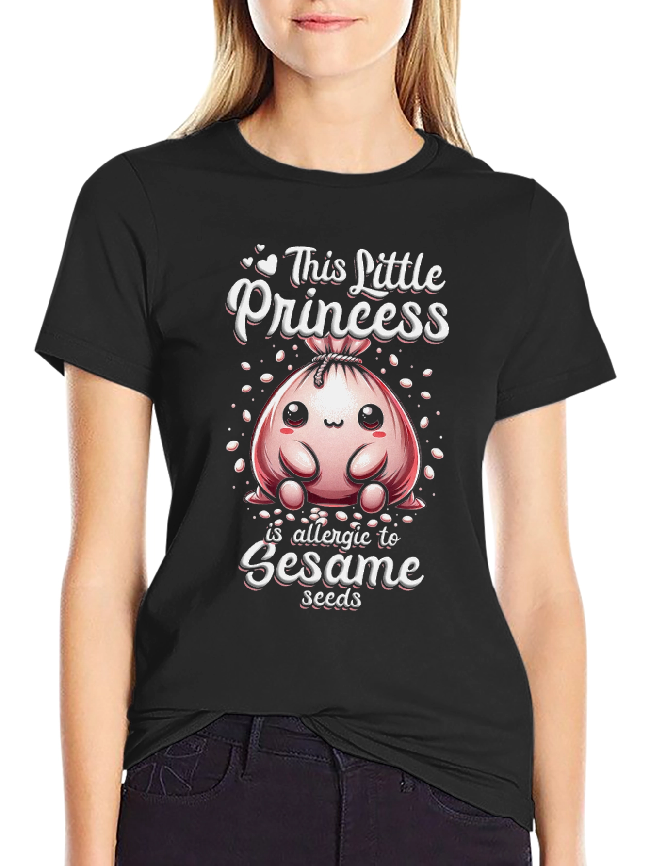 Sesame Allergy Princess T-Shirt - Cute & Safe - 2