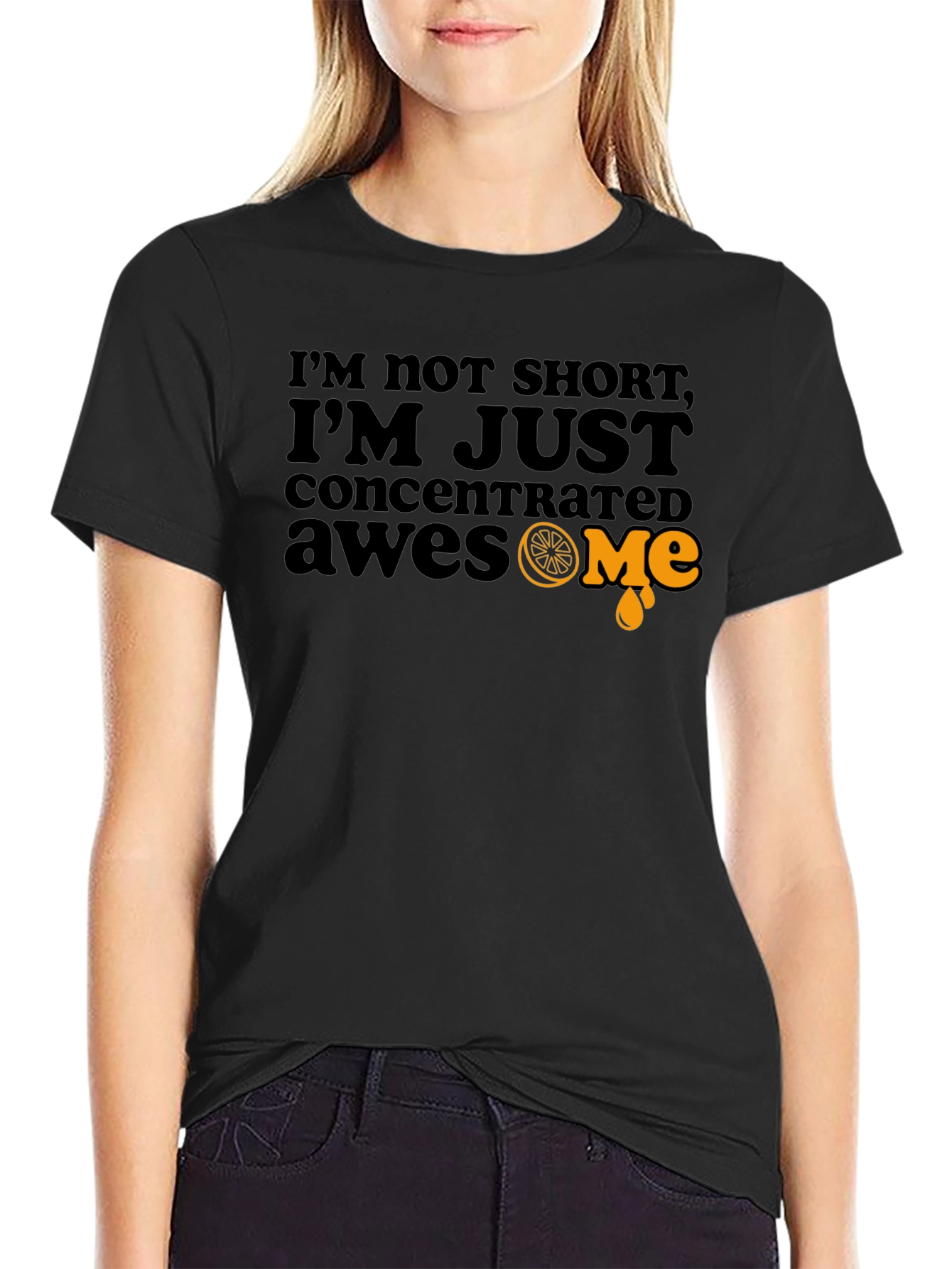 Black Concentrated Awesome Black T-Shirt - Funny Graphic Tee view 2