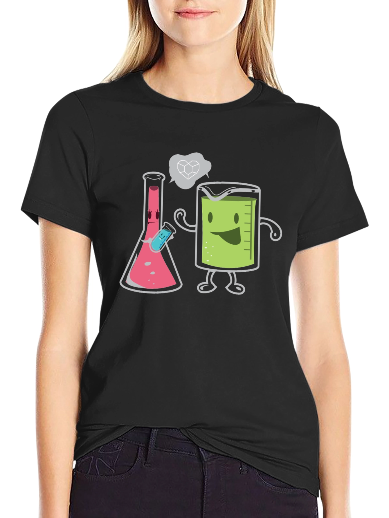 Science Humor T-Shirt - Beaker & Flask Chemistry Tee - 2