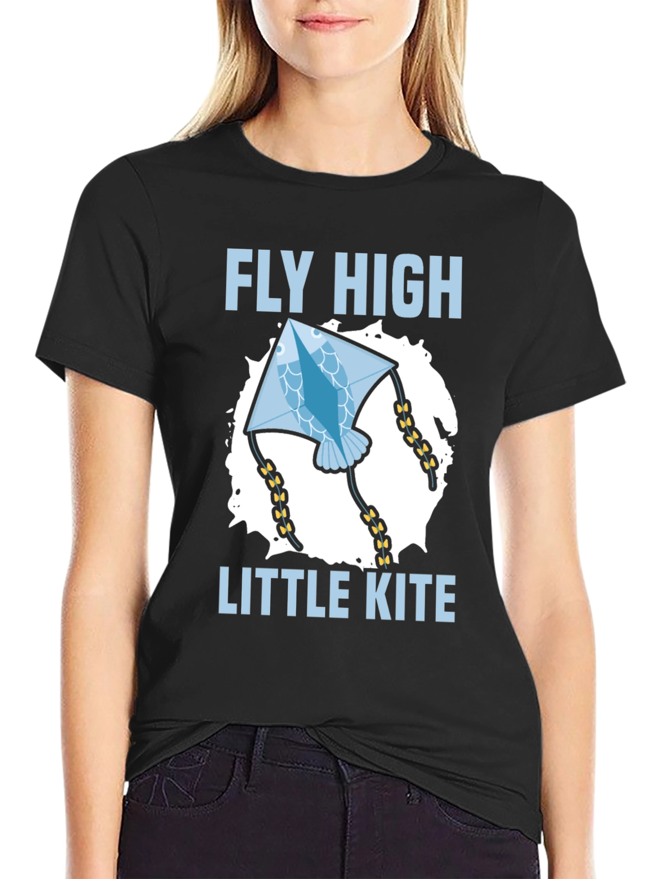 Black Fly High Little Kite T-Shirt view 2