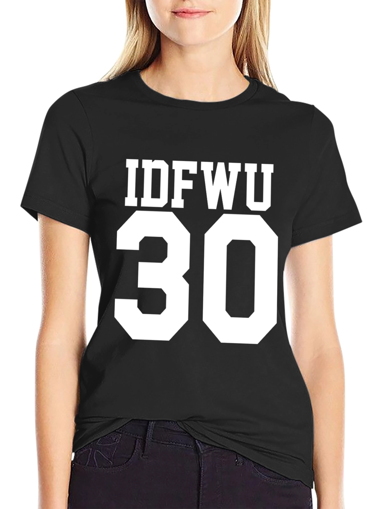 Black IDFWU 30 Graphic T-Shirt, Black view 2