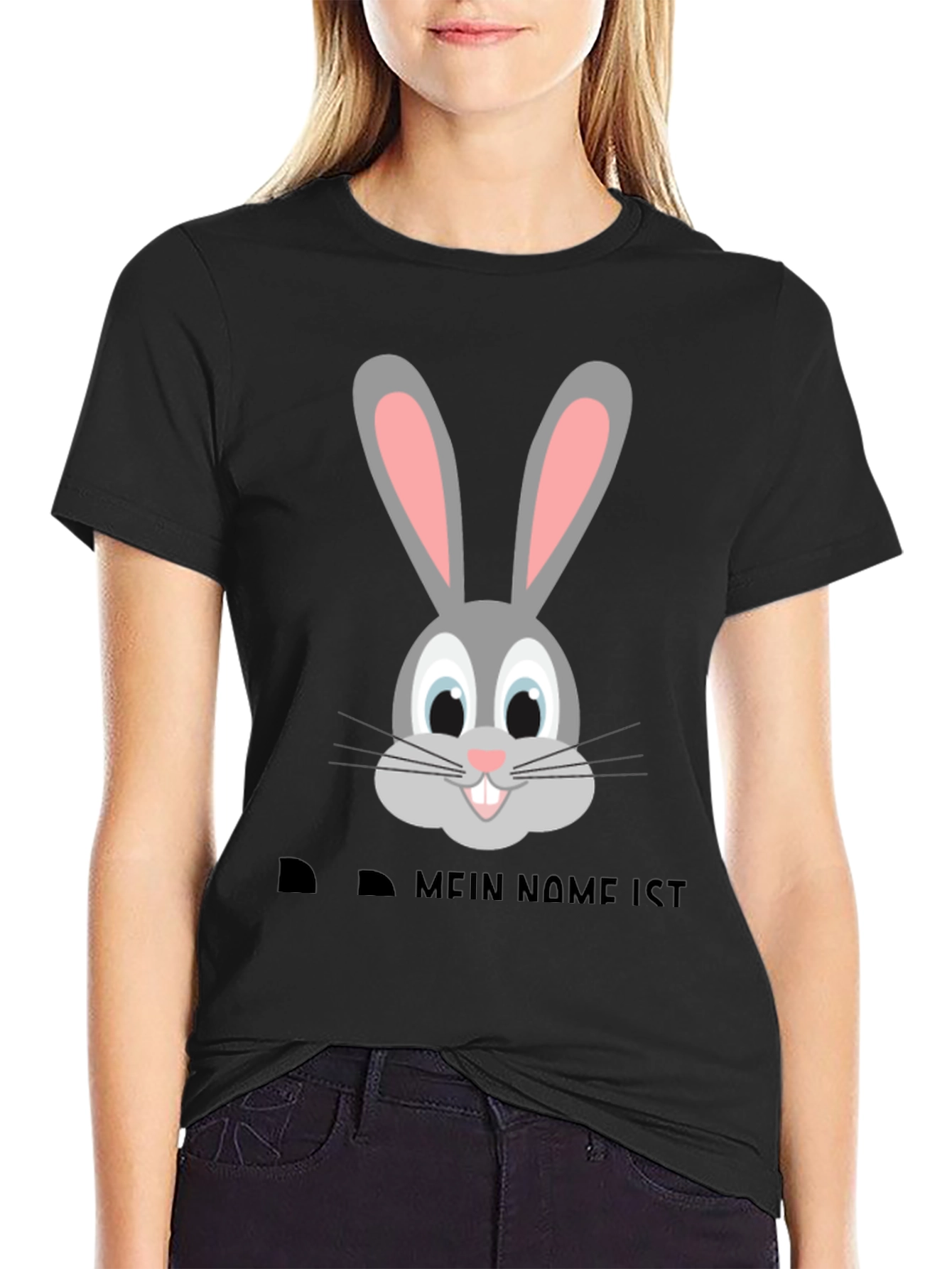 Black Funny Bunny T-Shirt - Mein Name Ist... view 2