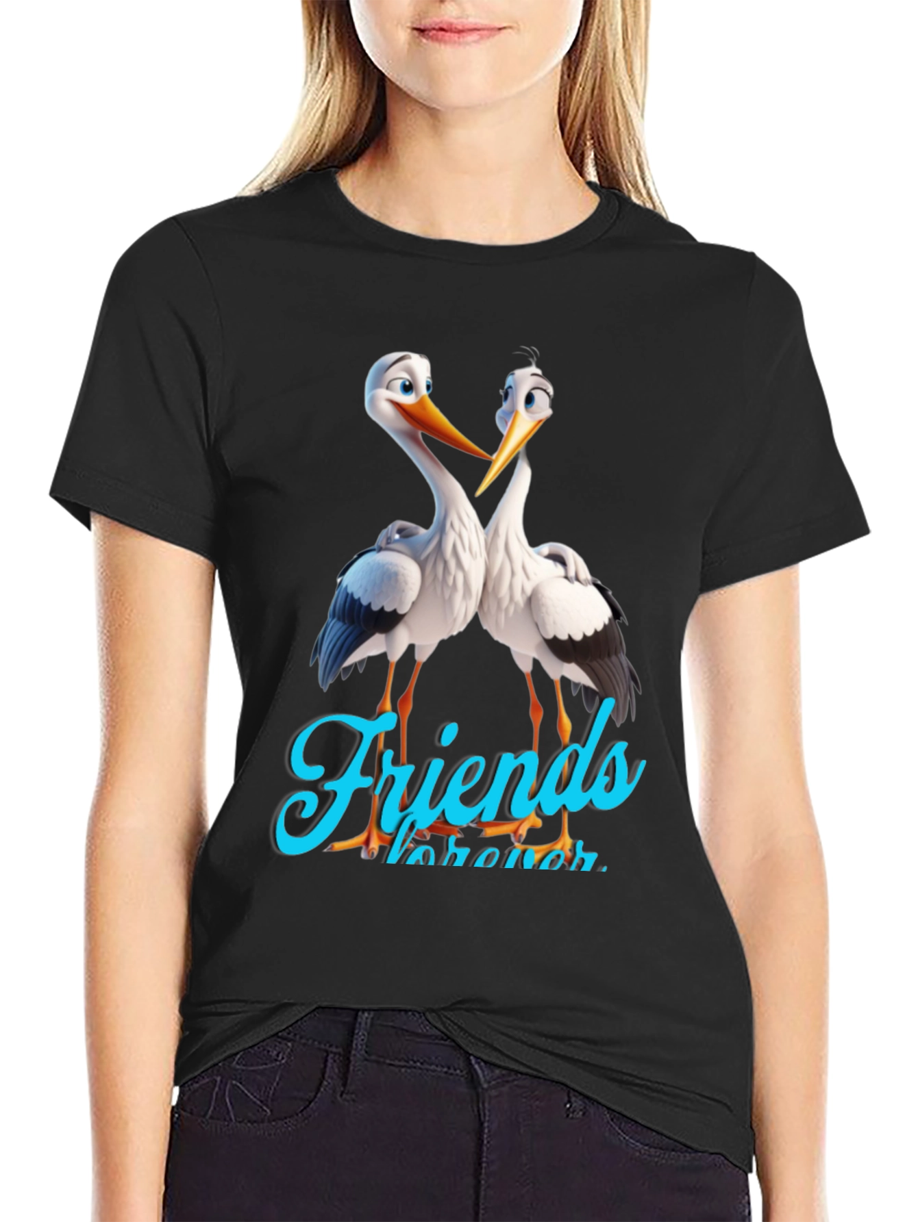 Black Stork Friends Forever Graphic Tee view 2