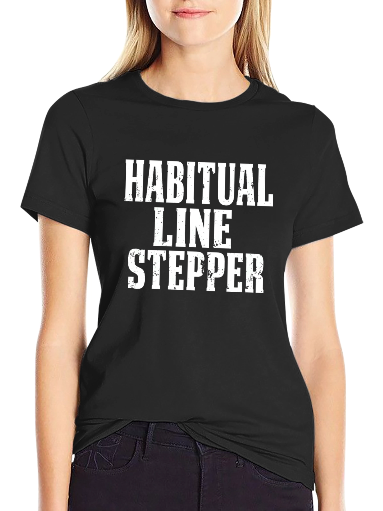 Black Habitual Line Stepper Black T-Shirt view 2