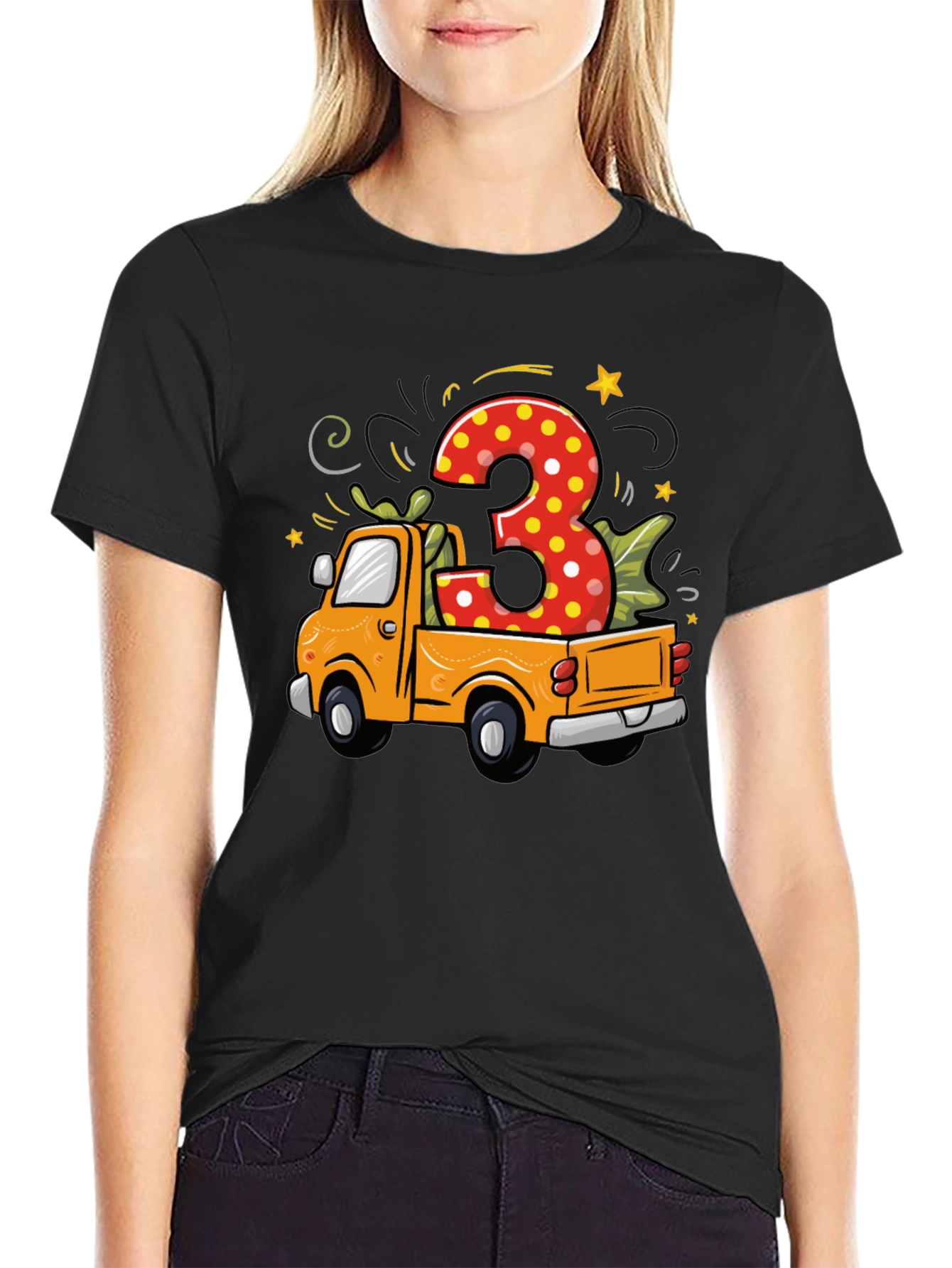 3rd Birthday Truck T-Shirt - 2
