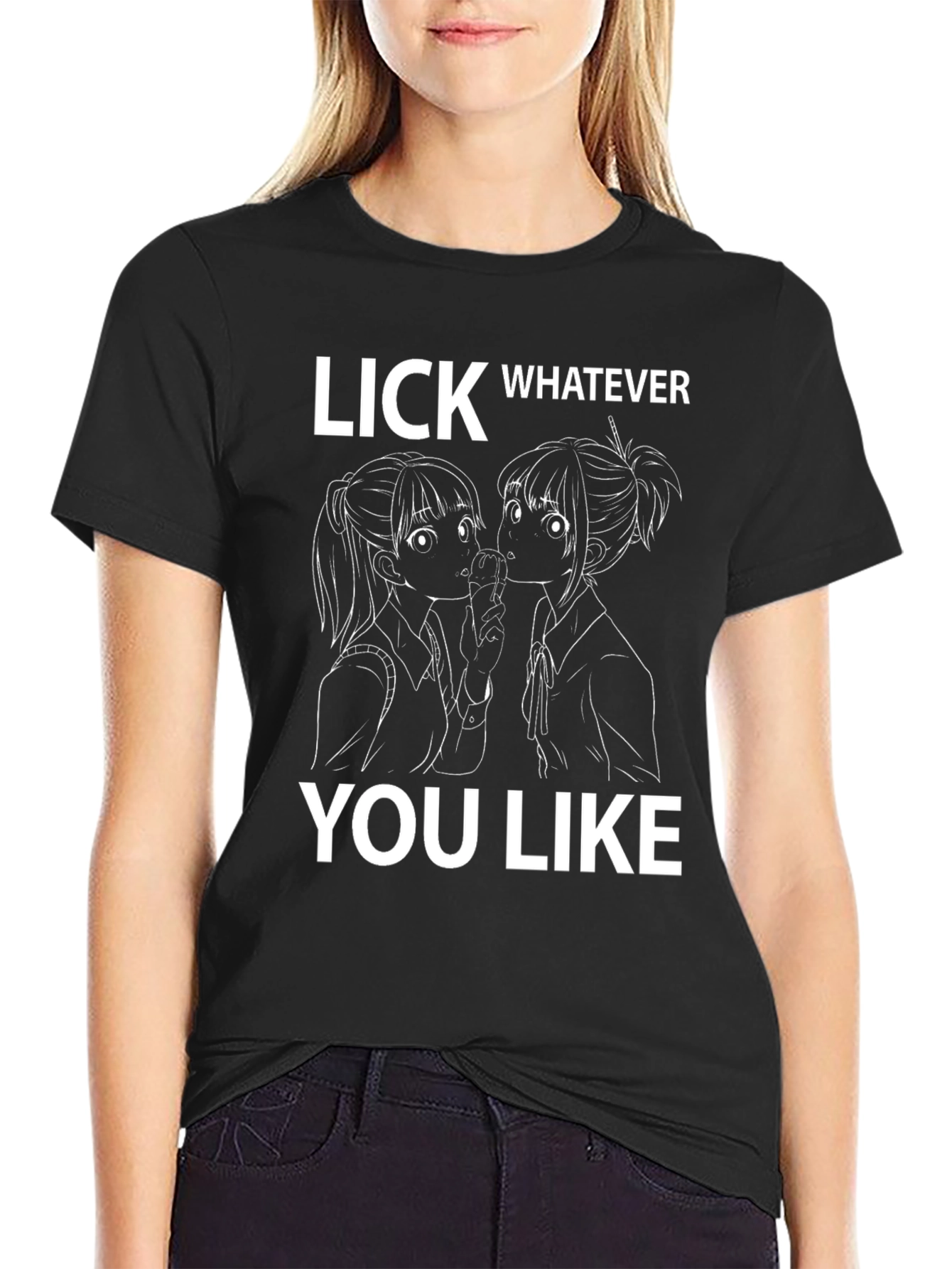 Black Lick Whatever You Like Graphic T-Shirt view 2