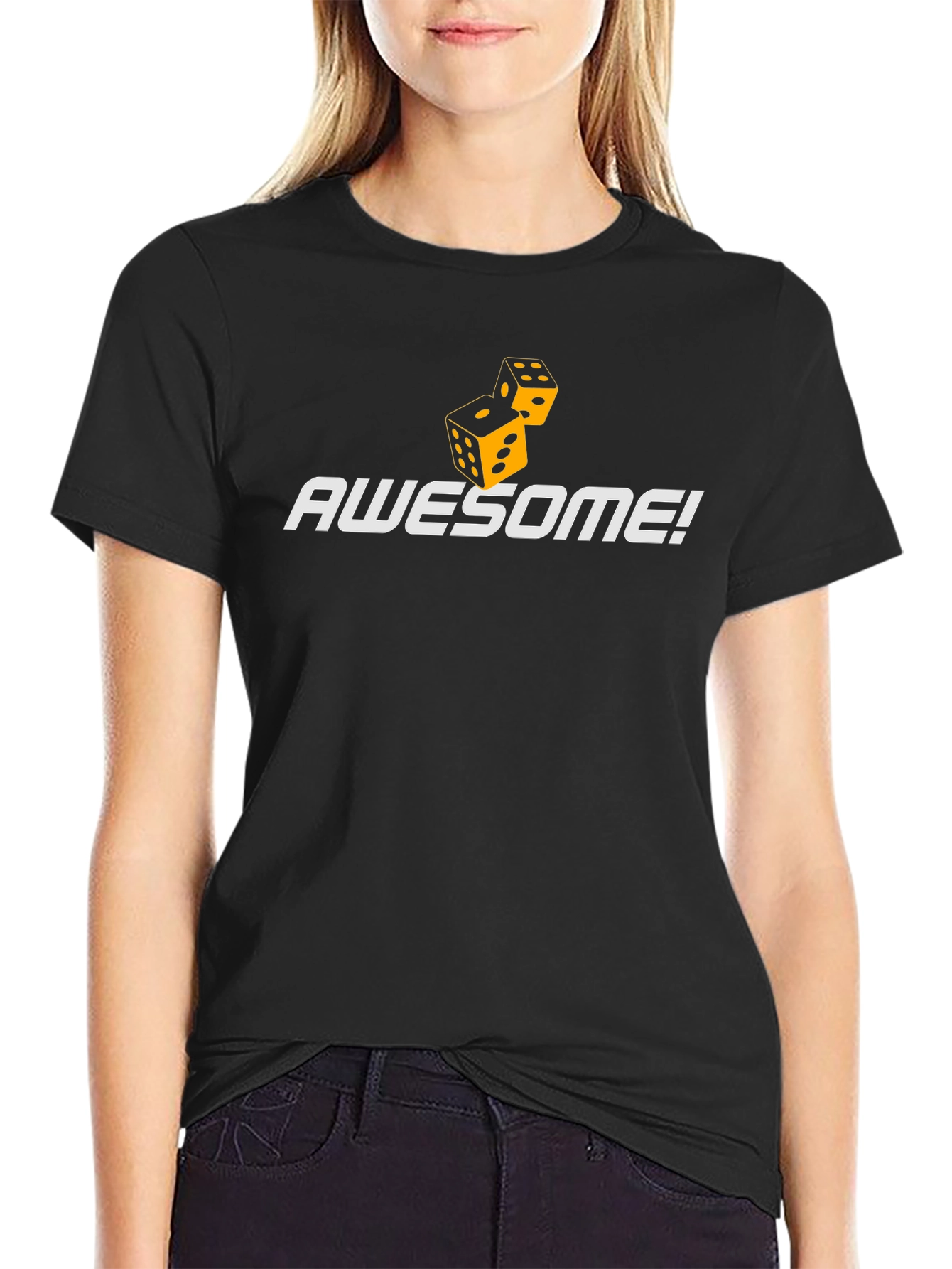 Awesome Dice Graphic Tee - Casual Comfort - 2