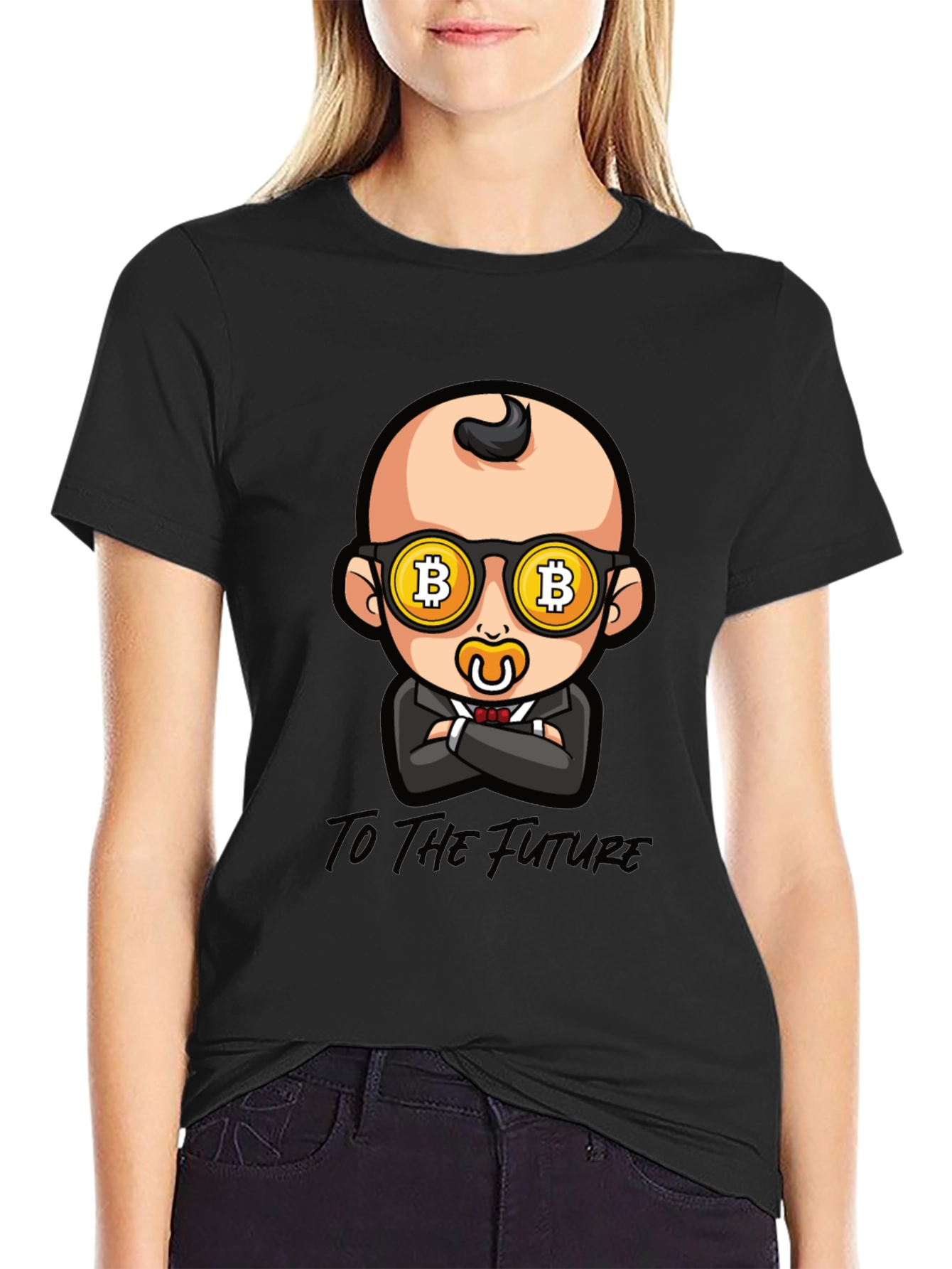 Bitcoin Baby T-Shirt - To The Future Crypto Tee - 2
