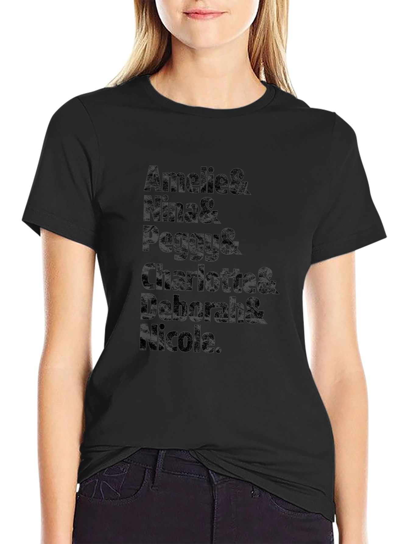 Black Amelie & Friends Black T-Shirt view 2