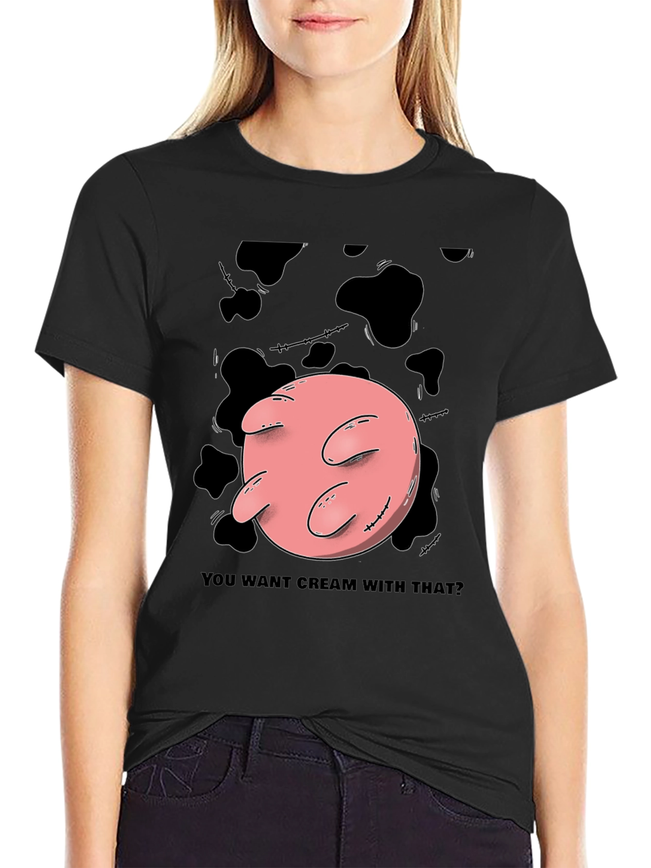 Black Cream With That? Novelty T-Shirt view 2