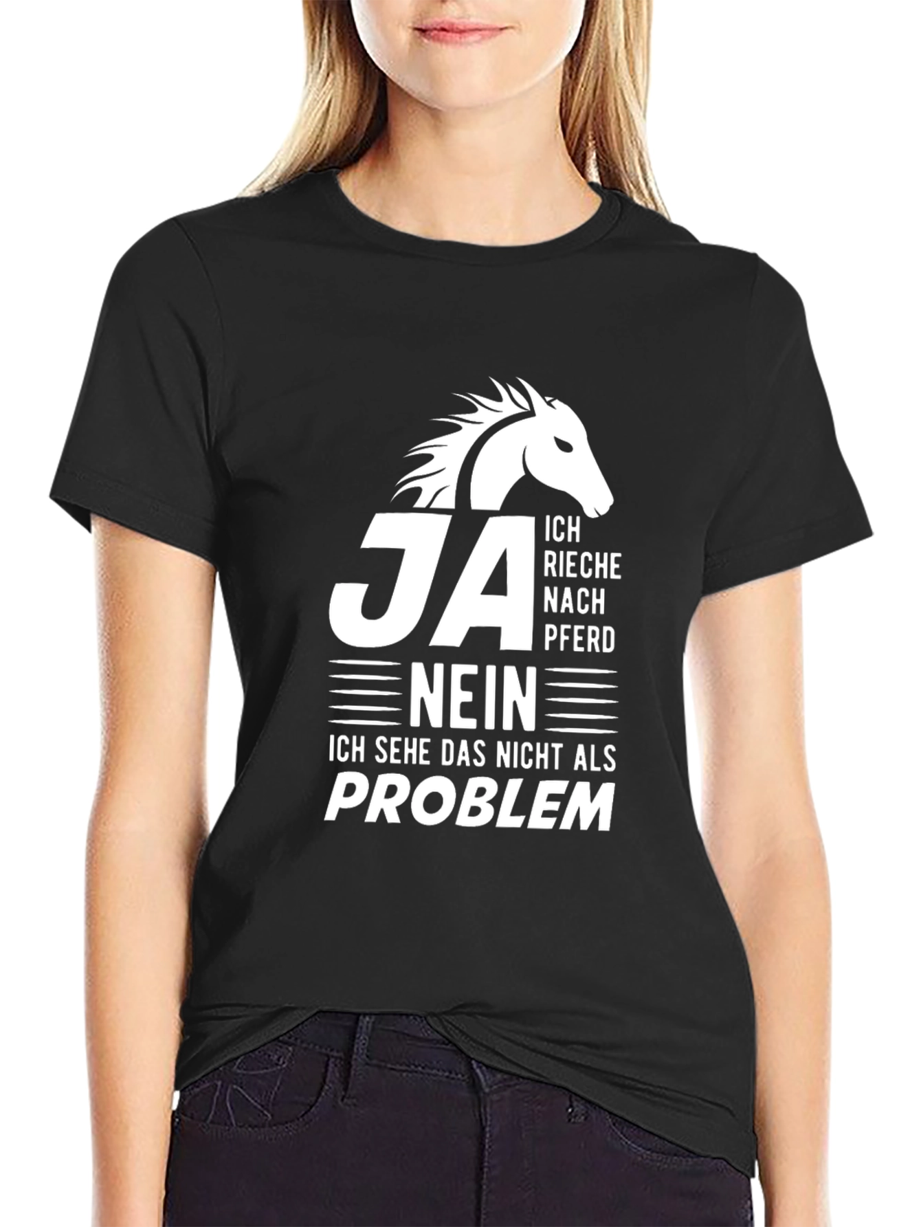 Black Ich Rieche Nach Pferd T-Shirt - Horse Lover Tee view 2