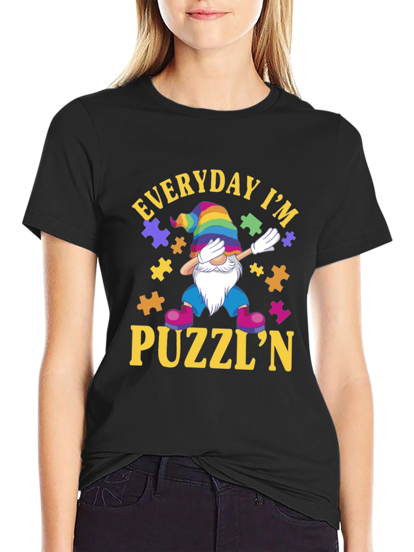 Everyday I'm Puzzl'n Gnome T-Shirt - 2