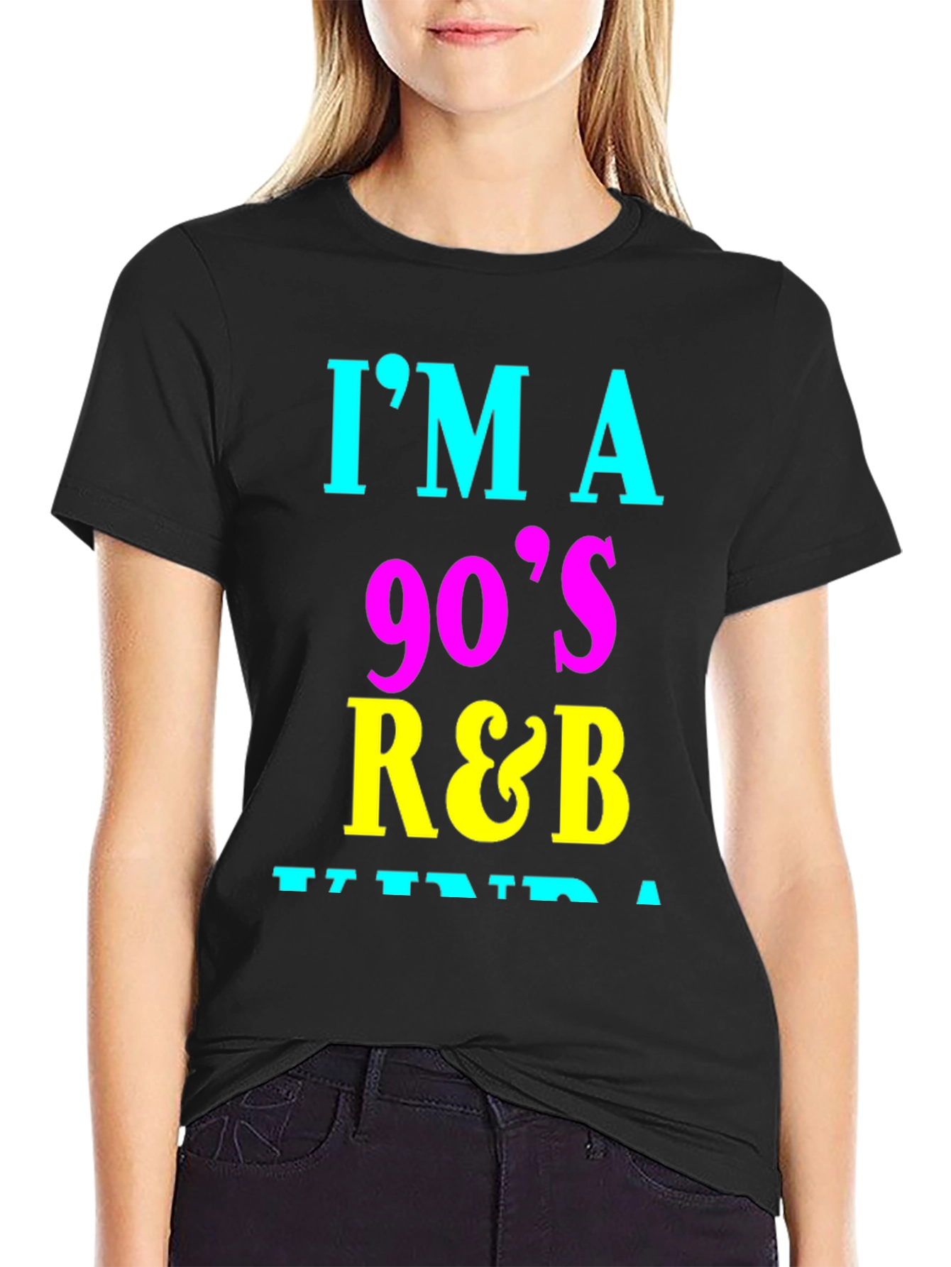 Black I'm a 90's R&B Kinda Guy Graphic Tee view 2