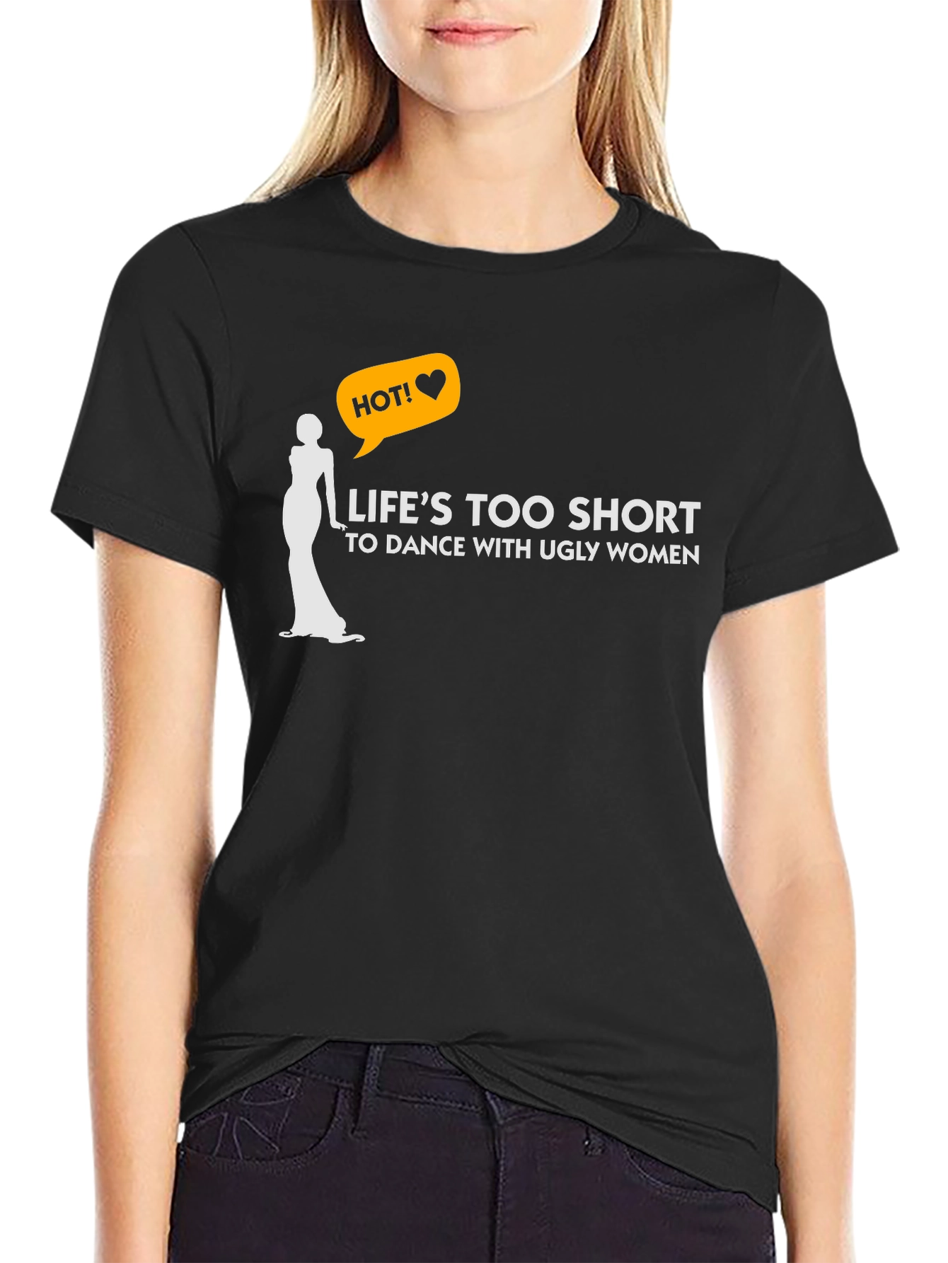 Black Life's Too Short Graphic T-Shirt view 2