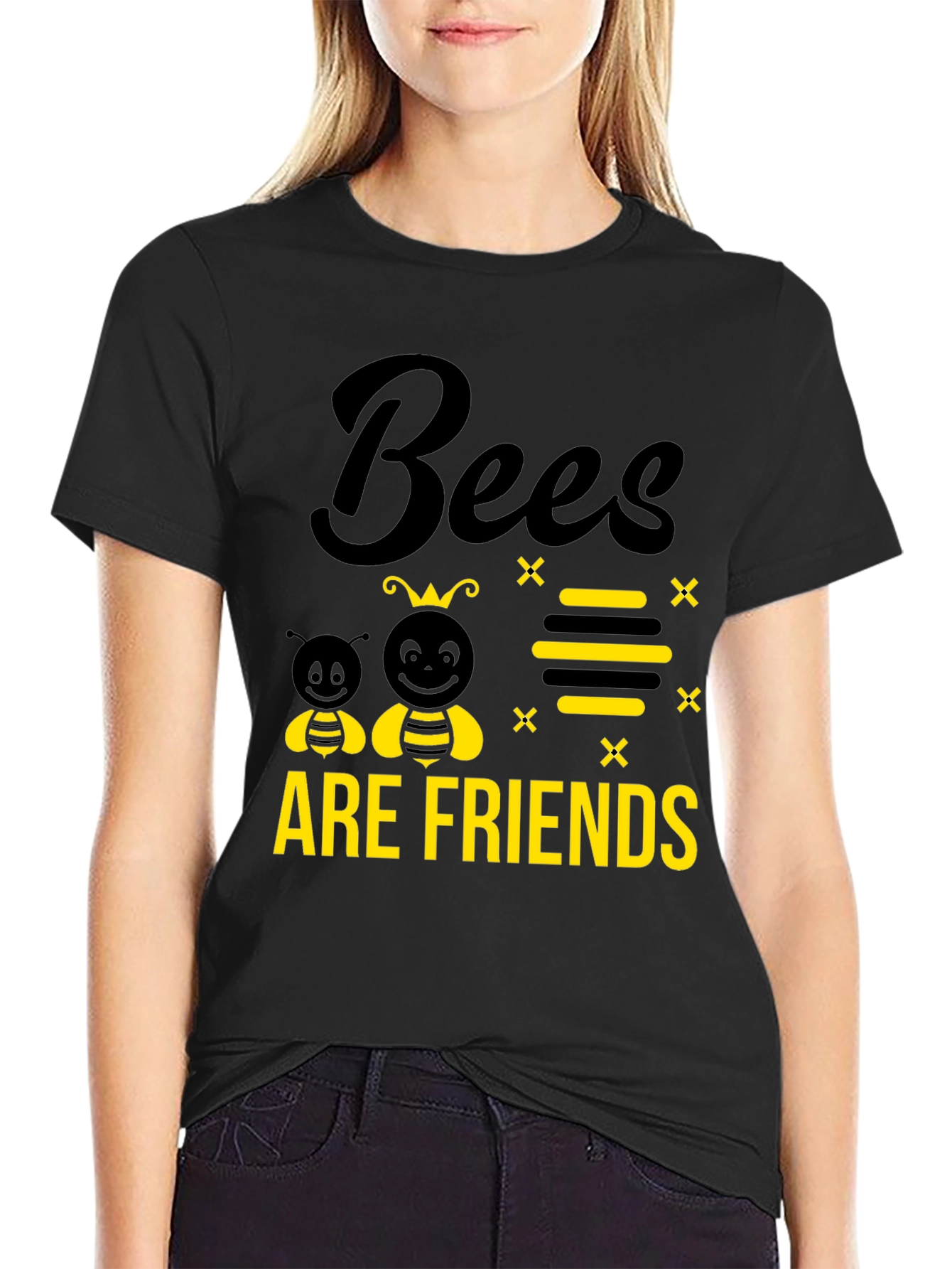 Bees Are Friends Graphic Tee - 2