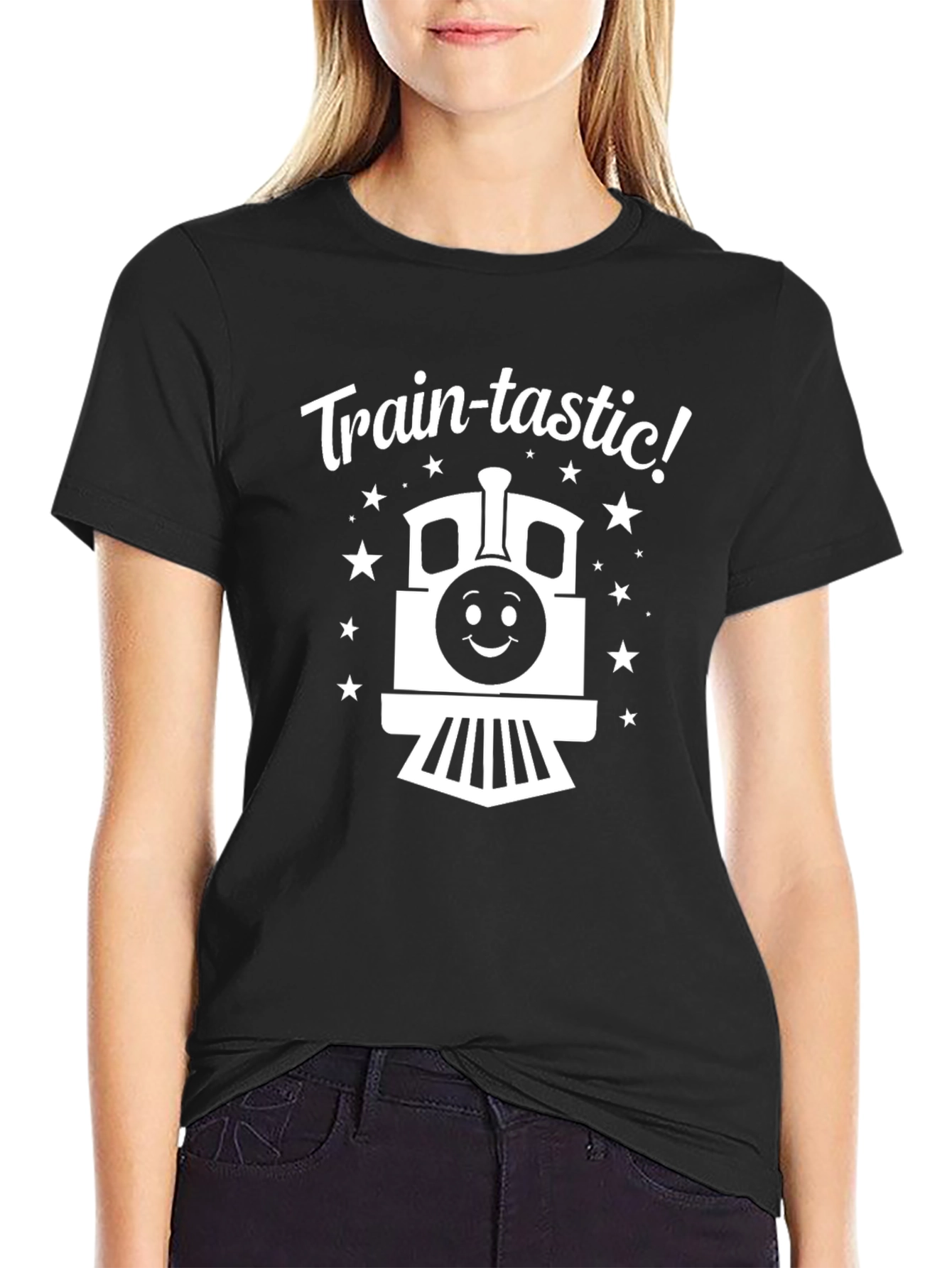 Black Train-tastic! Black Graphic Tee view 2