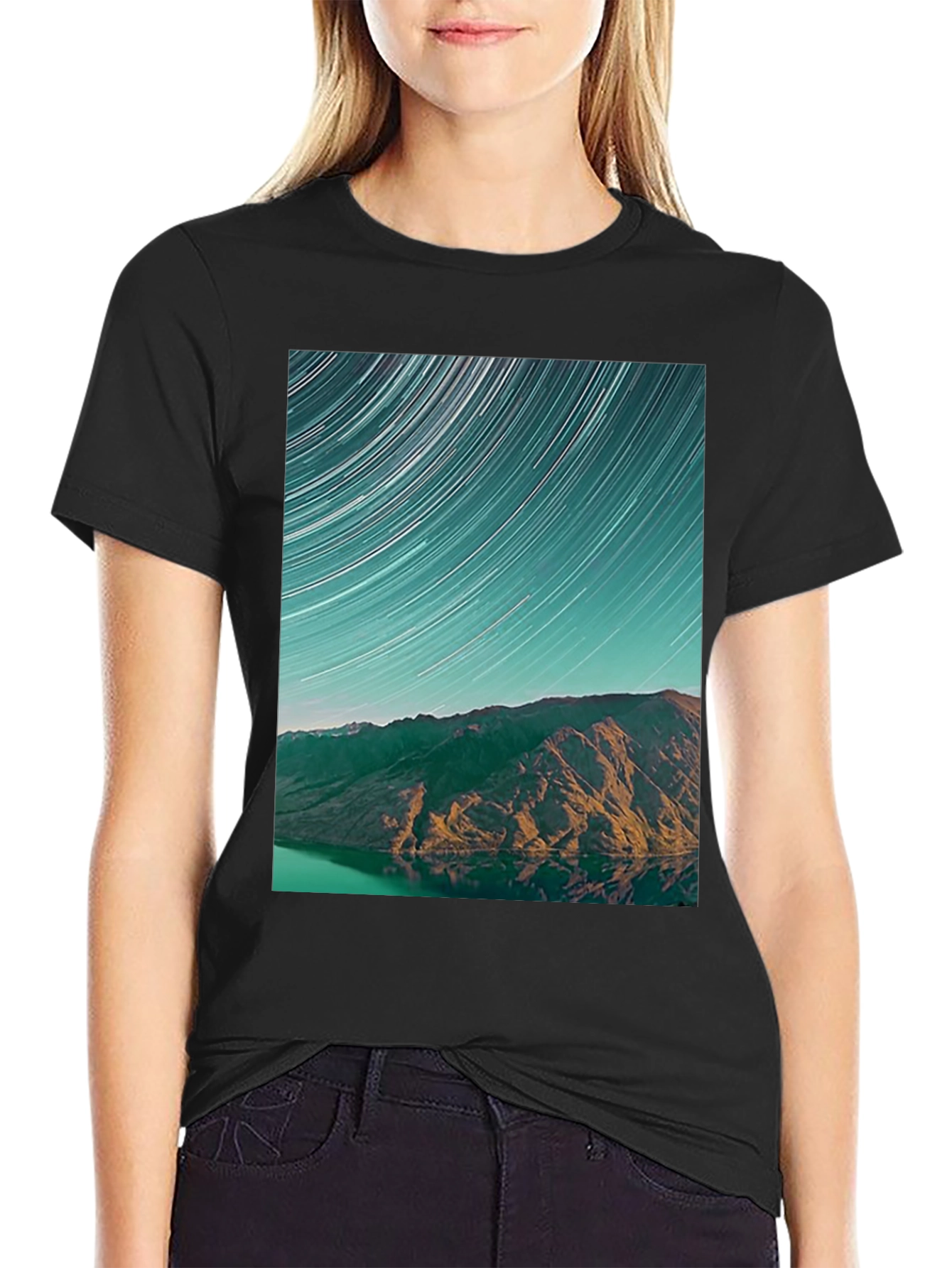 Starry Mountain Black T-Shirt - 2