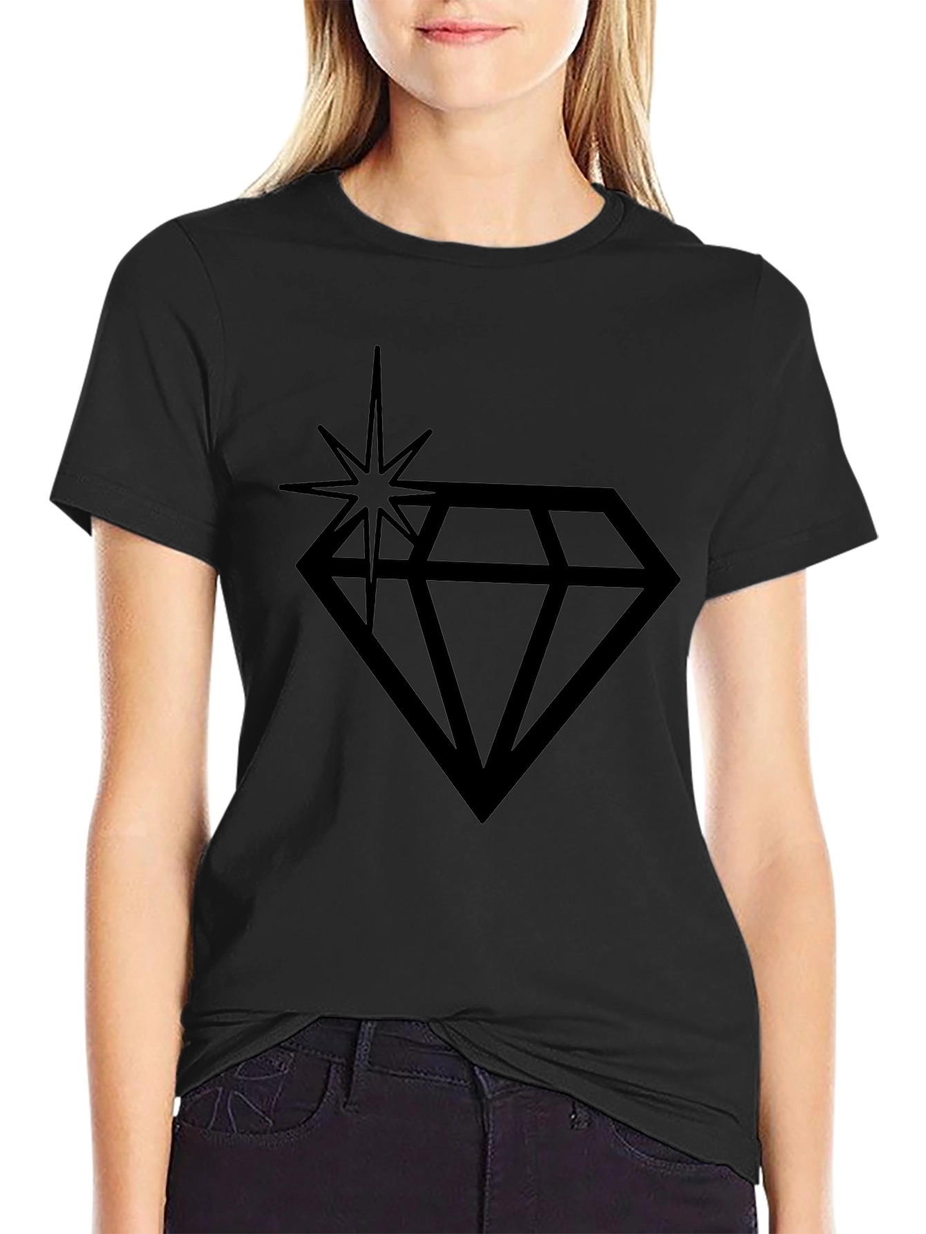 Black Black Diamond Star Graphic Tee - Men's view 2