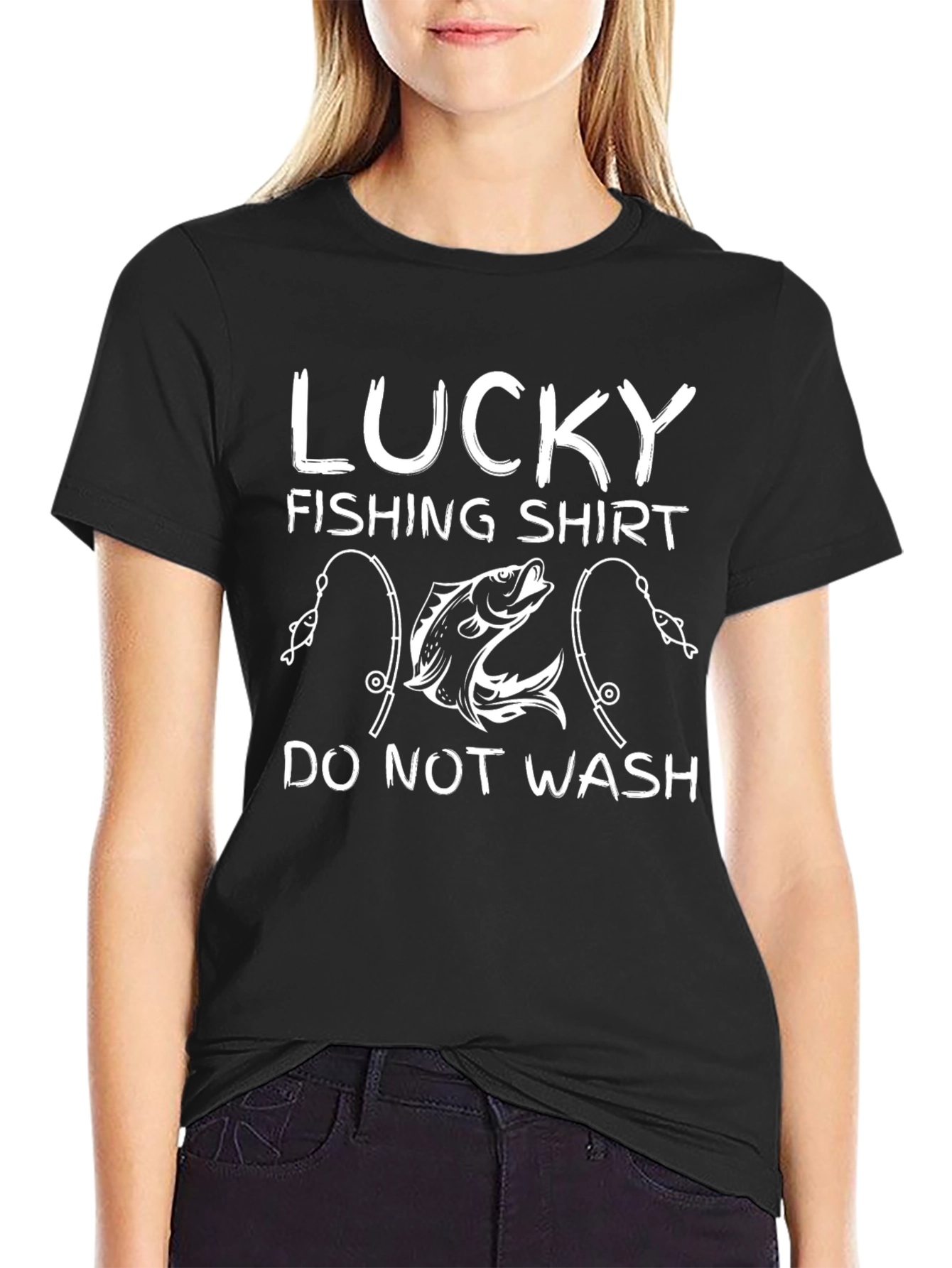 Lucky Fishing Shirt - Novelty Graphic Tee - 2