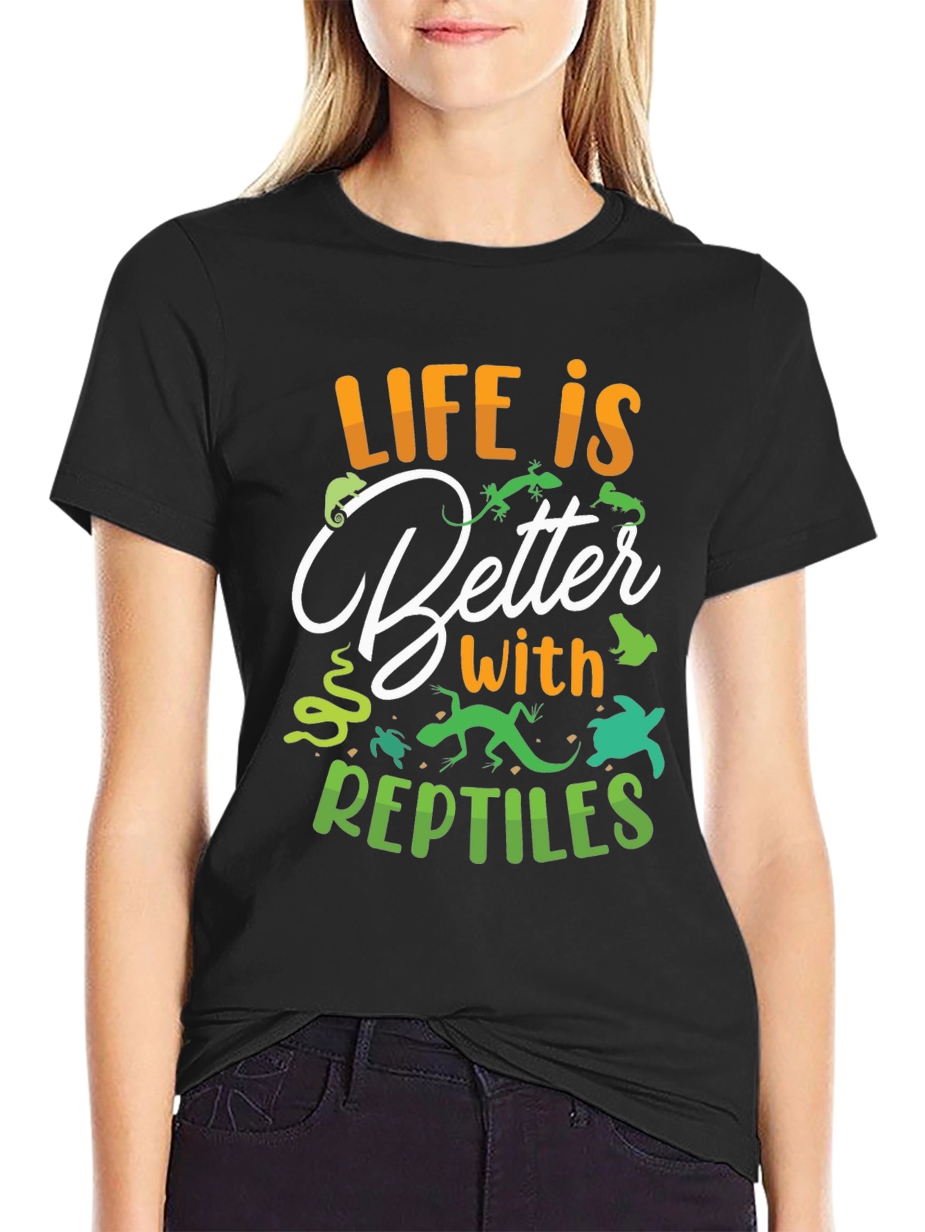 Reptile Lover T-Shirt - Life is Better - 2