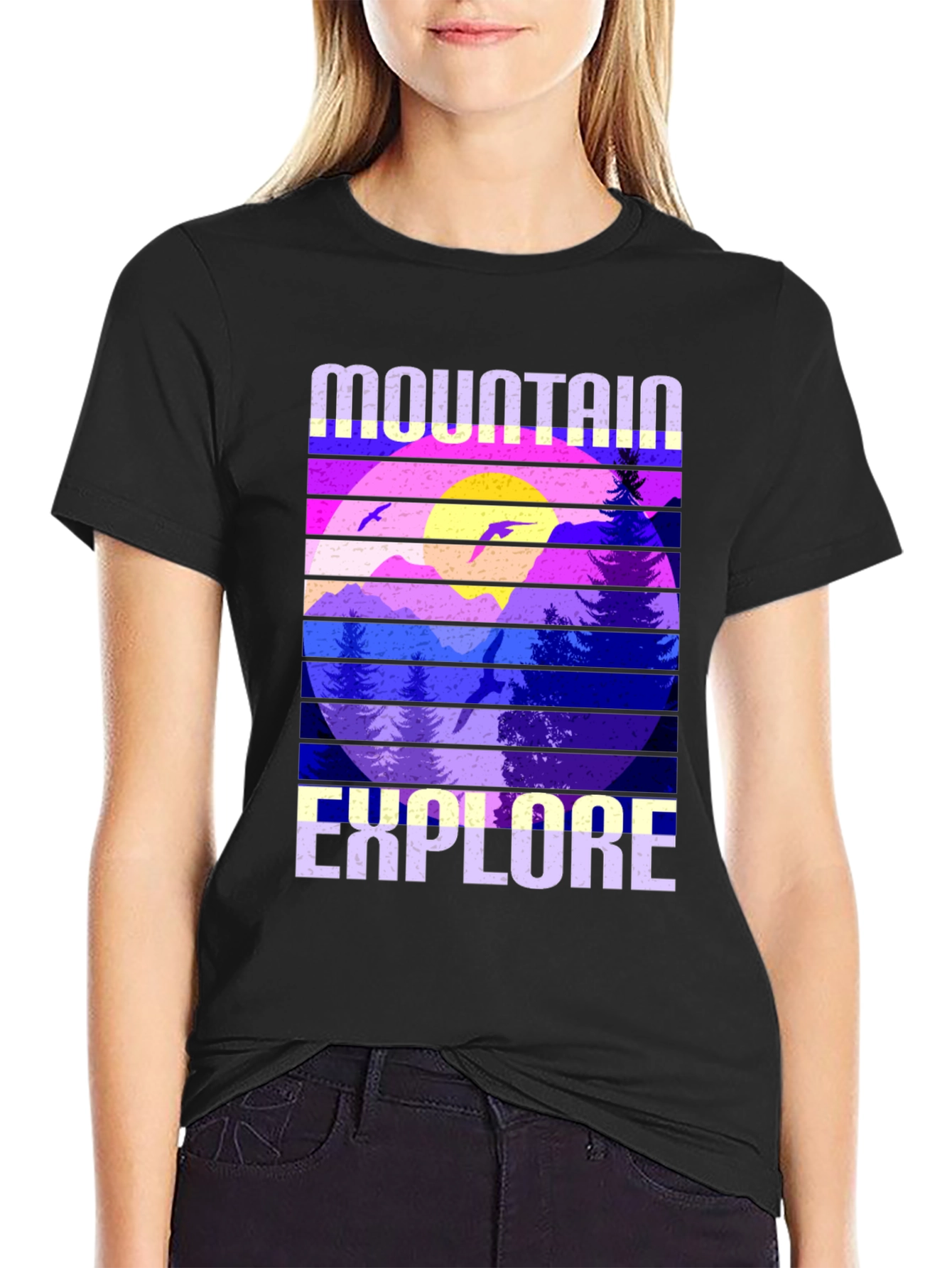Black Mountain Explore Graphic Tee - Black view 2