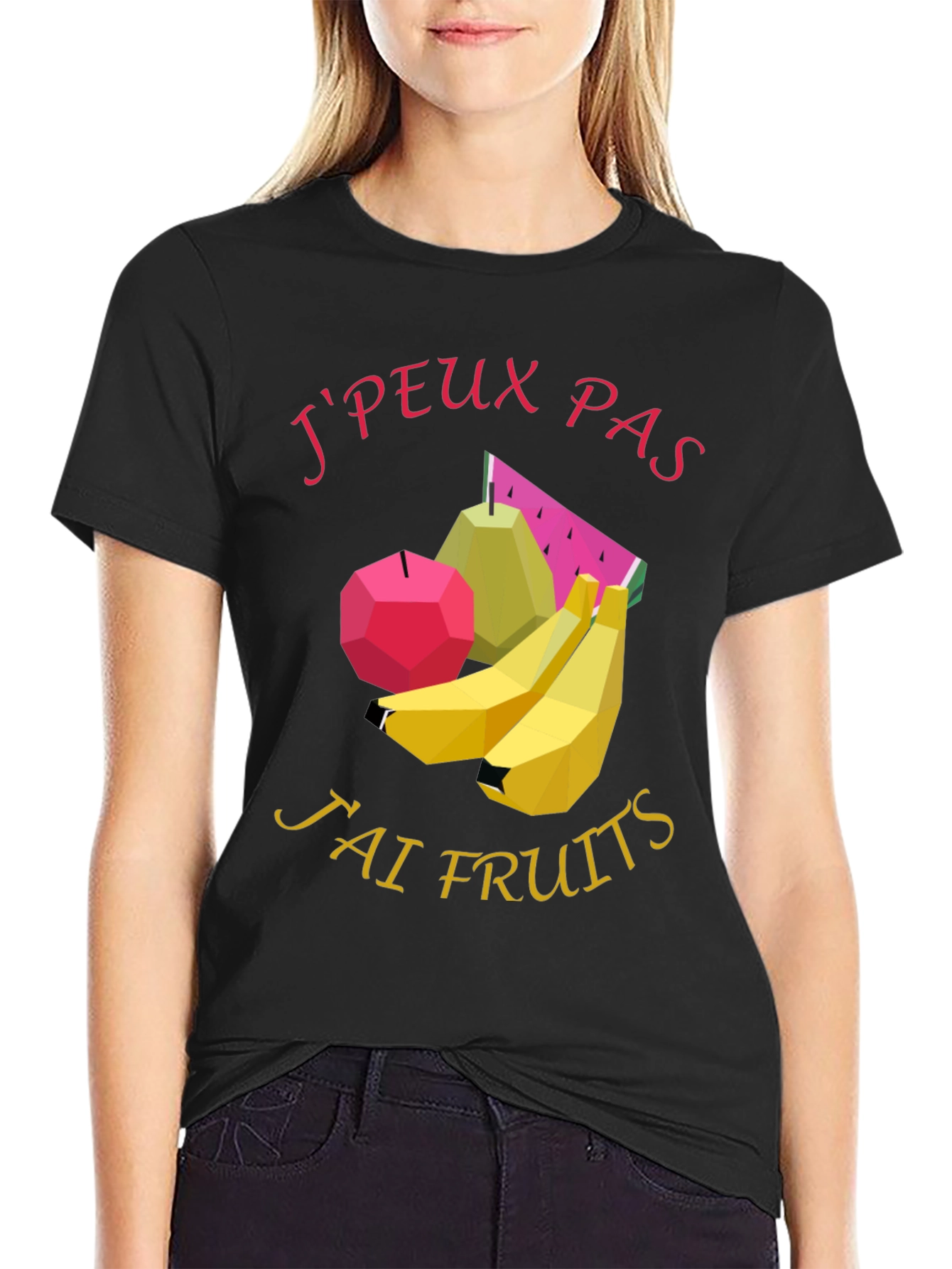 Black J'peux Pas J'ai Fruits Graphic Tee - Black view 2
