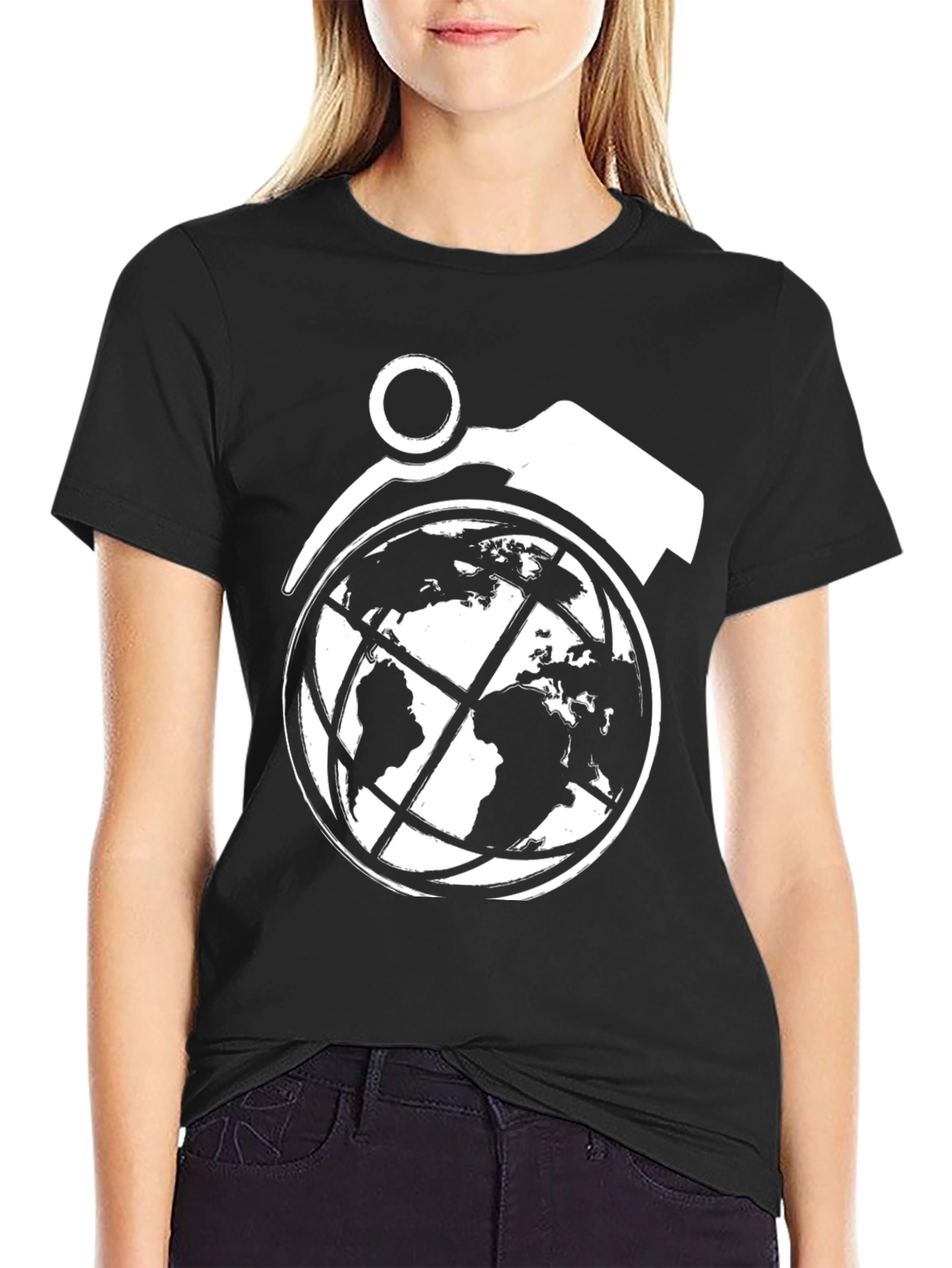 World Grenade Graphic Black T-Shirt - 2