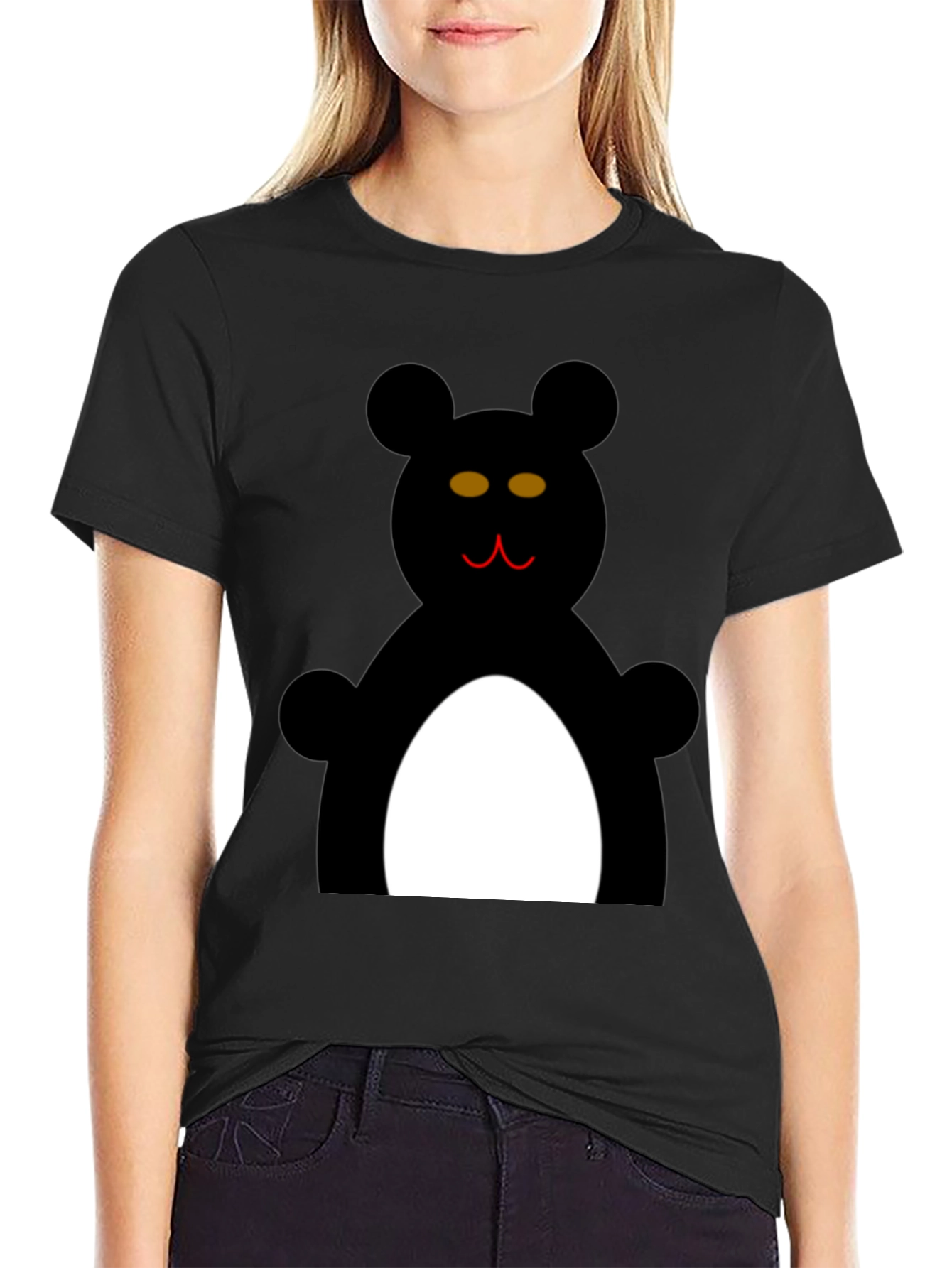Black Black Bear Graphic T-Shirt view 2