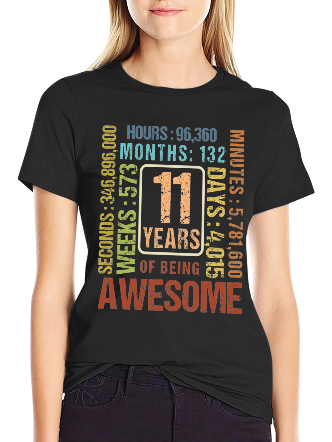 11 Years of Being Awesome T-Shirt - 2