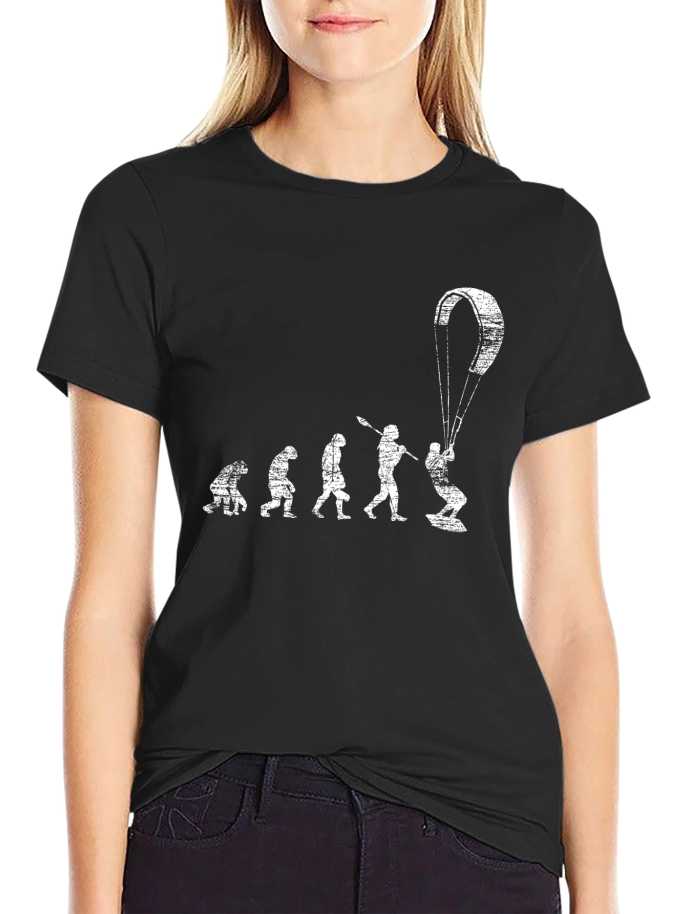 Black Kitesurfing Evolution T-Shirt - Black view 2