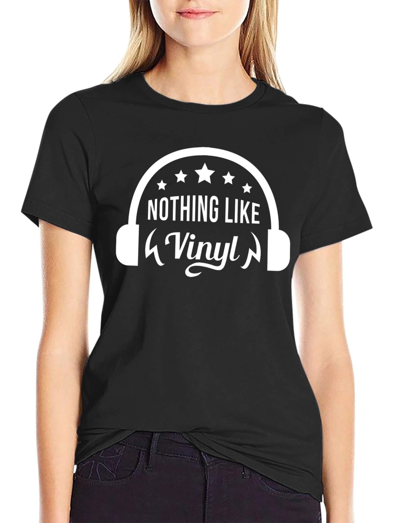 Black Nothing Like Vinyl Black T-Shirt view 2