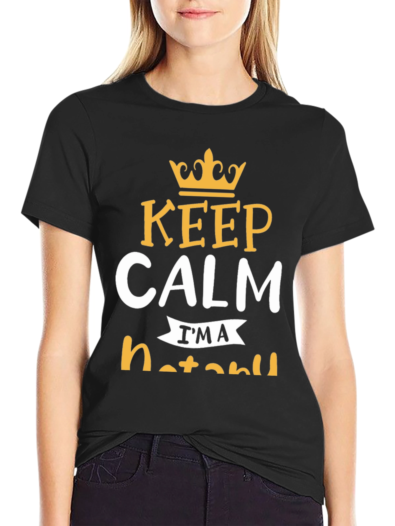 Black Keep Calm I'm A Hotaru T-Shirt view 2