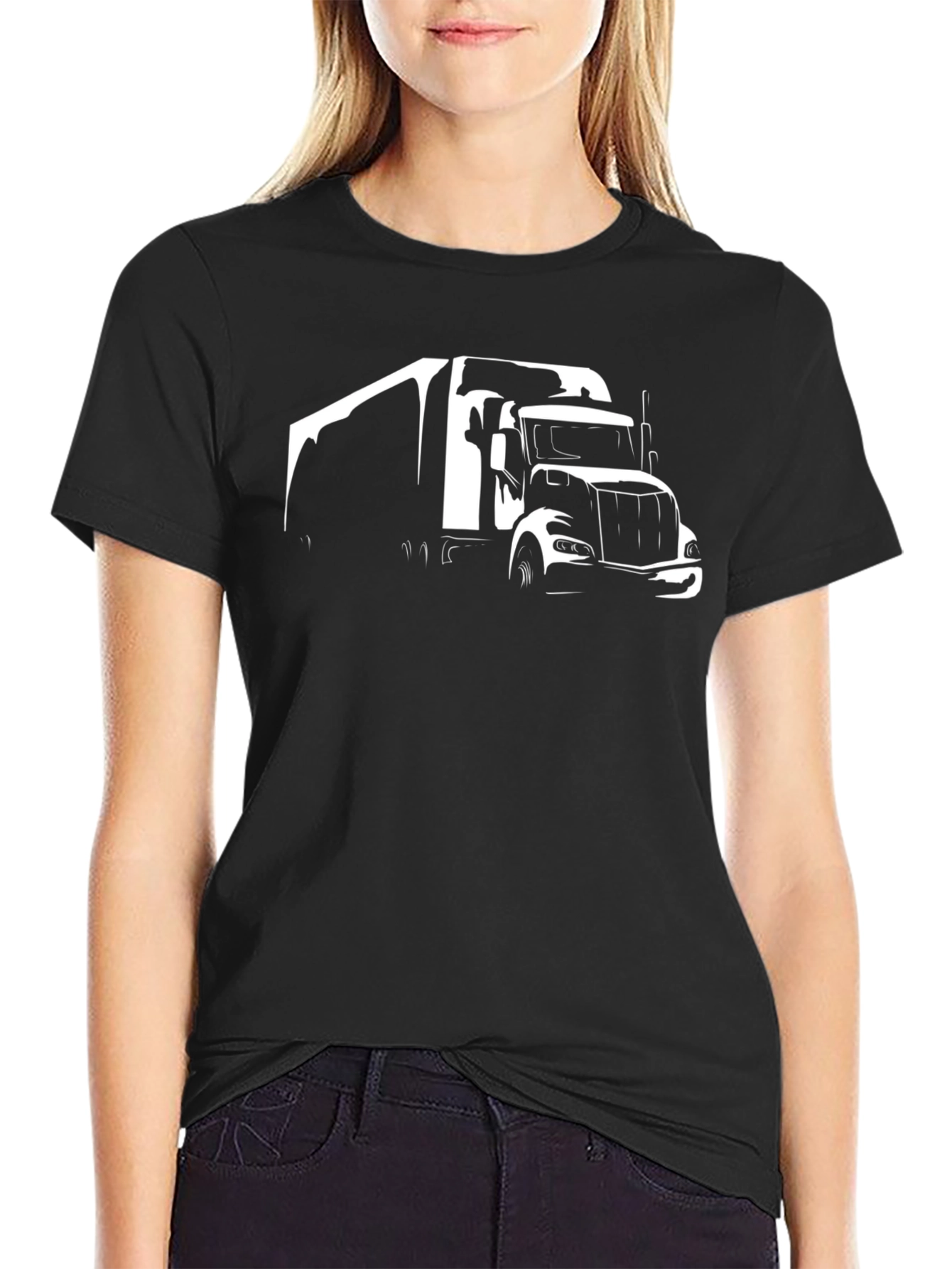Black Truck Graphic Tee - Black view 2