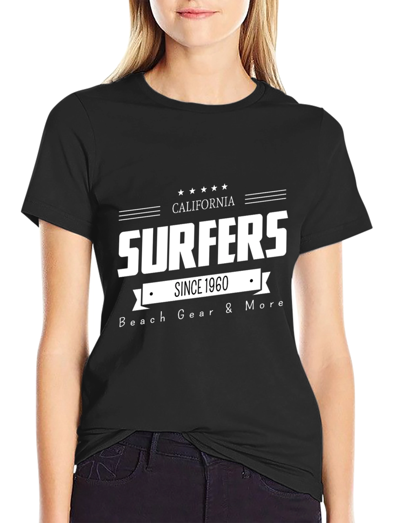 Black California Surfers Graphic T-Shirt - Since 1960 view 2