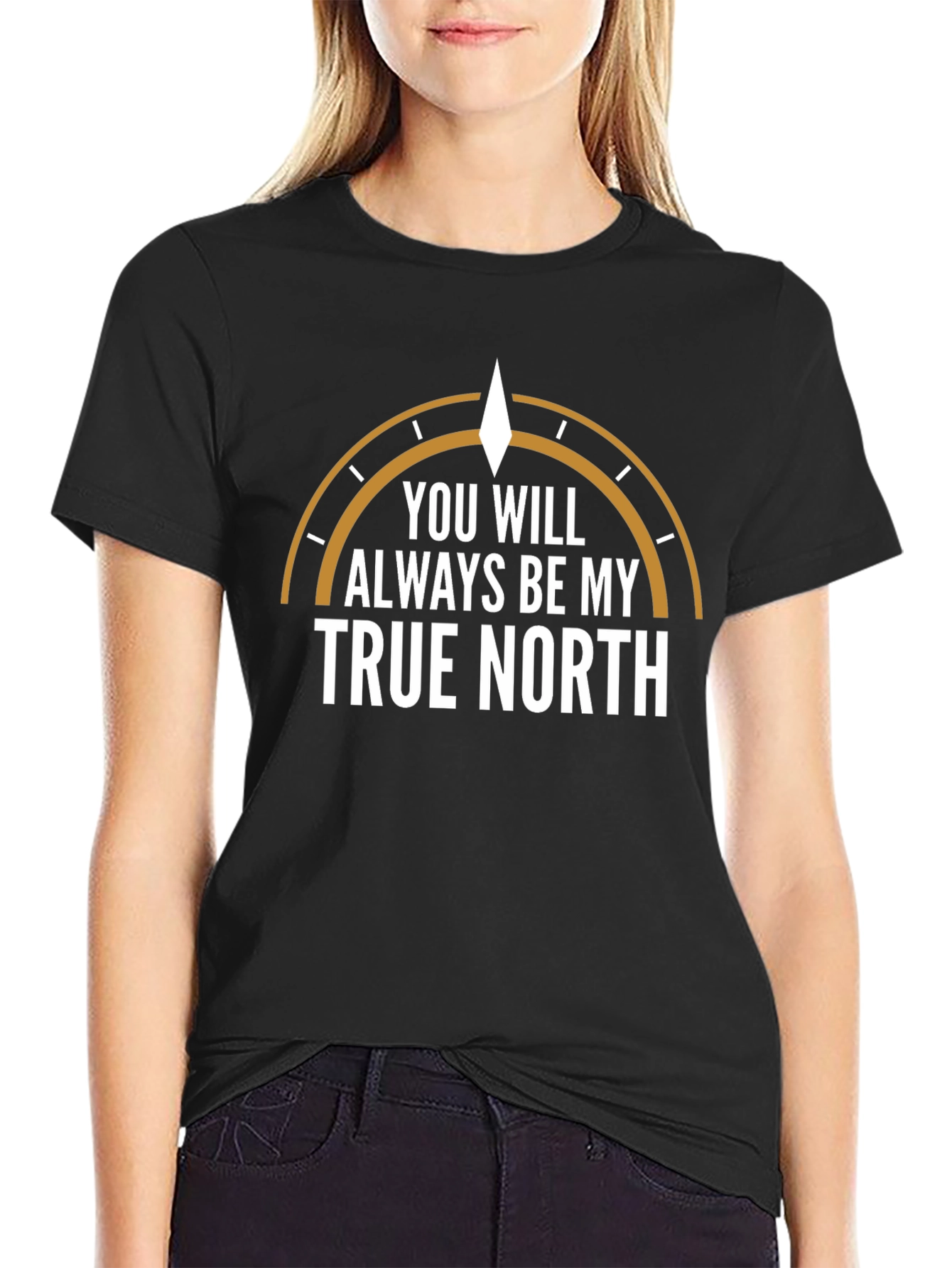 Black True North Graphic Tee - Always Be My True North view 2