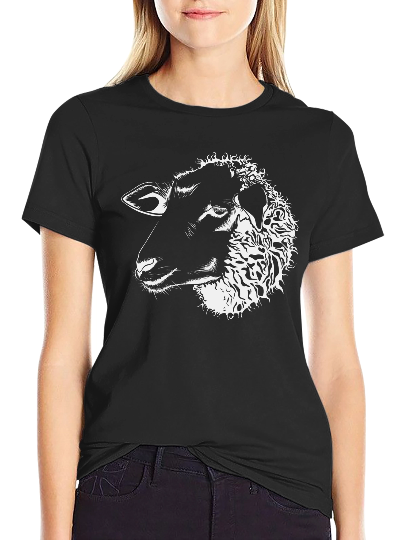 Black Black Sheep Graphic Tee - Unique Design view 2