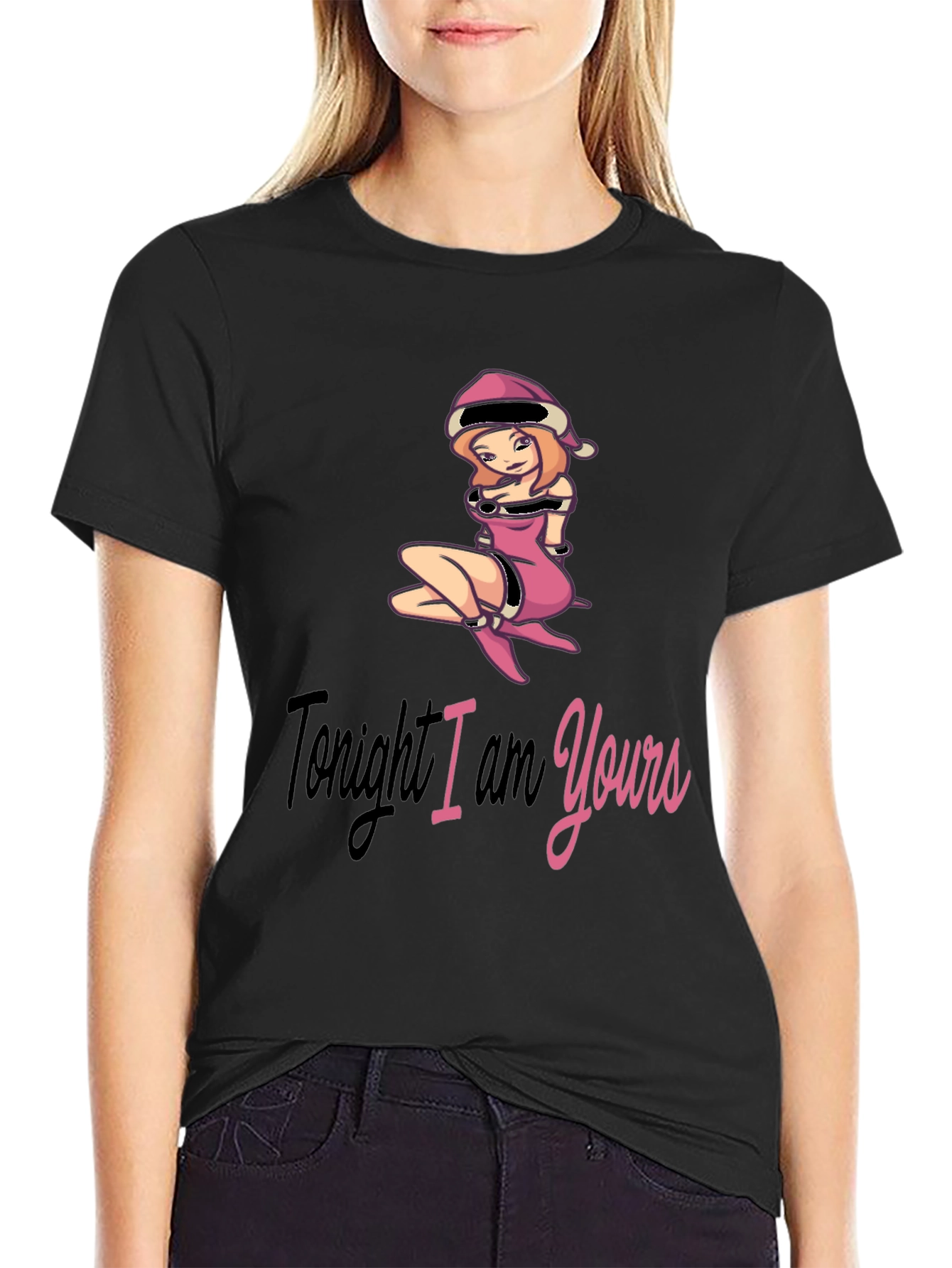 Black Tonight I am Yours T-Shirt view 2