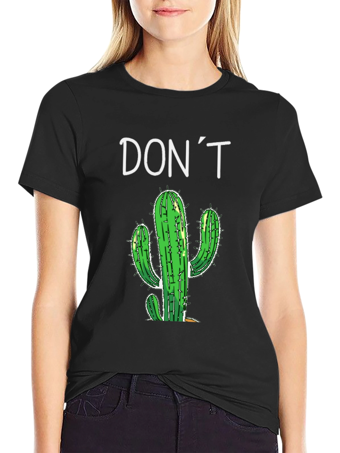 Black Don't Prick Me Cactus Graphic Tee - Unisex view 2