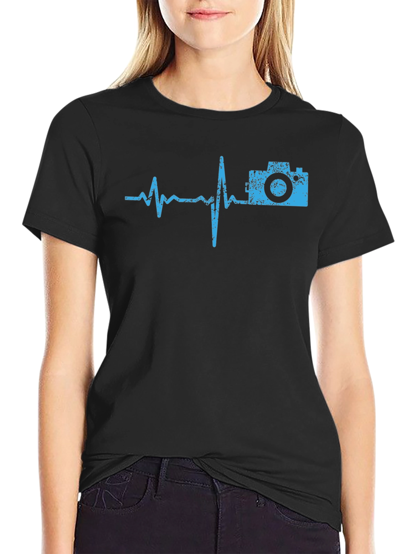 Camera Heartbeat Graphic Tee - Photographer's Essential - 2
