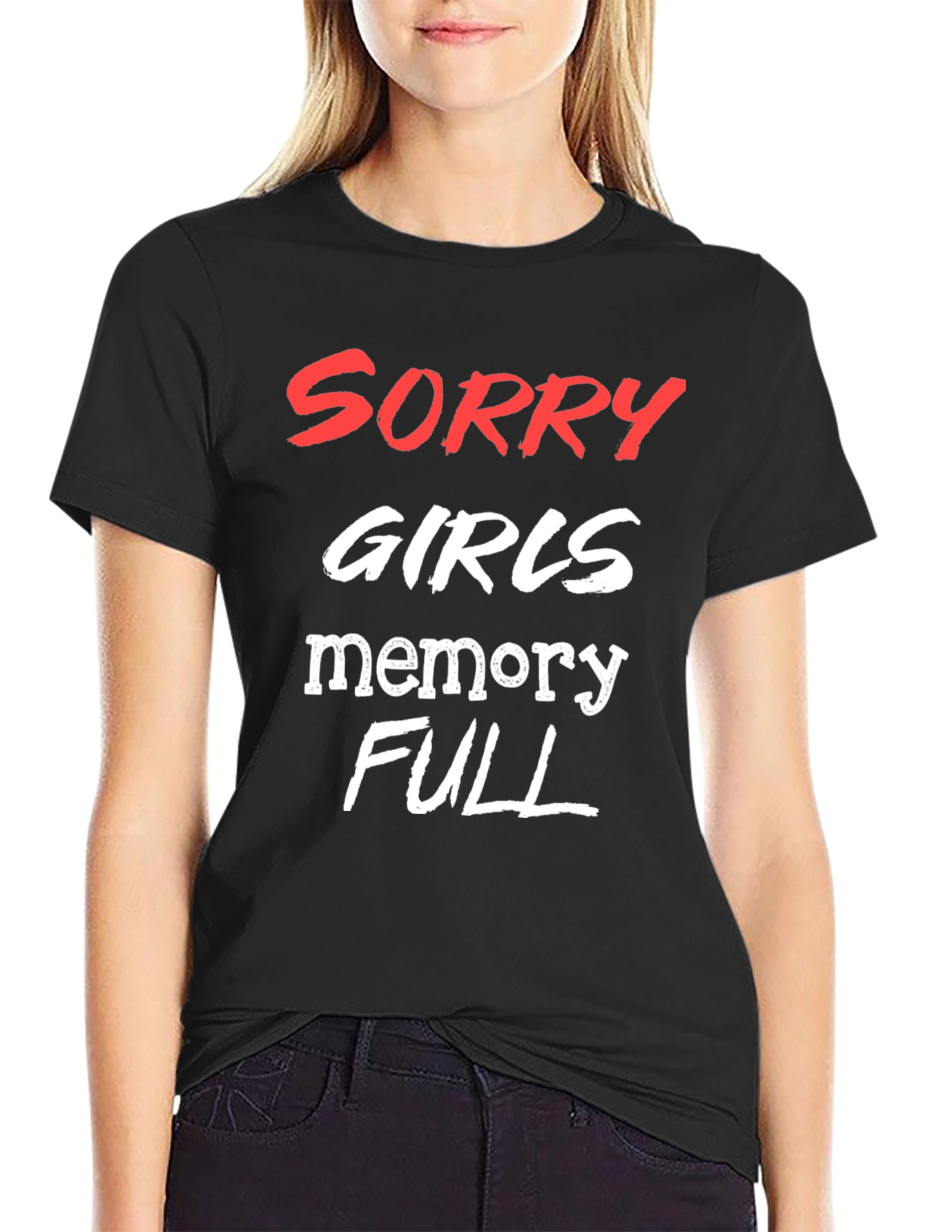 Black Funny Men's Memory Full Graphic Tee view 2