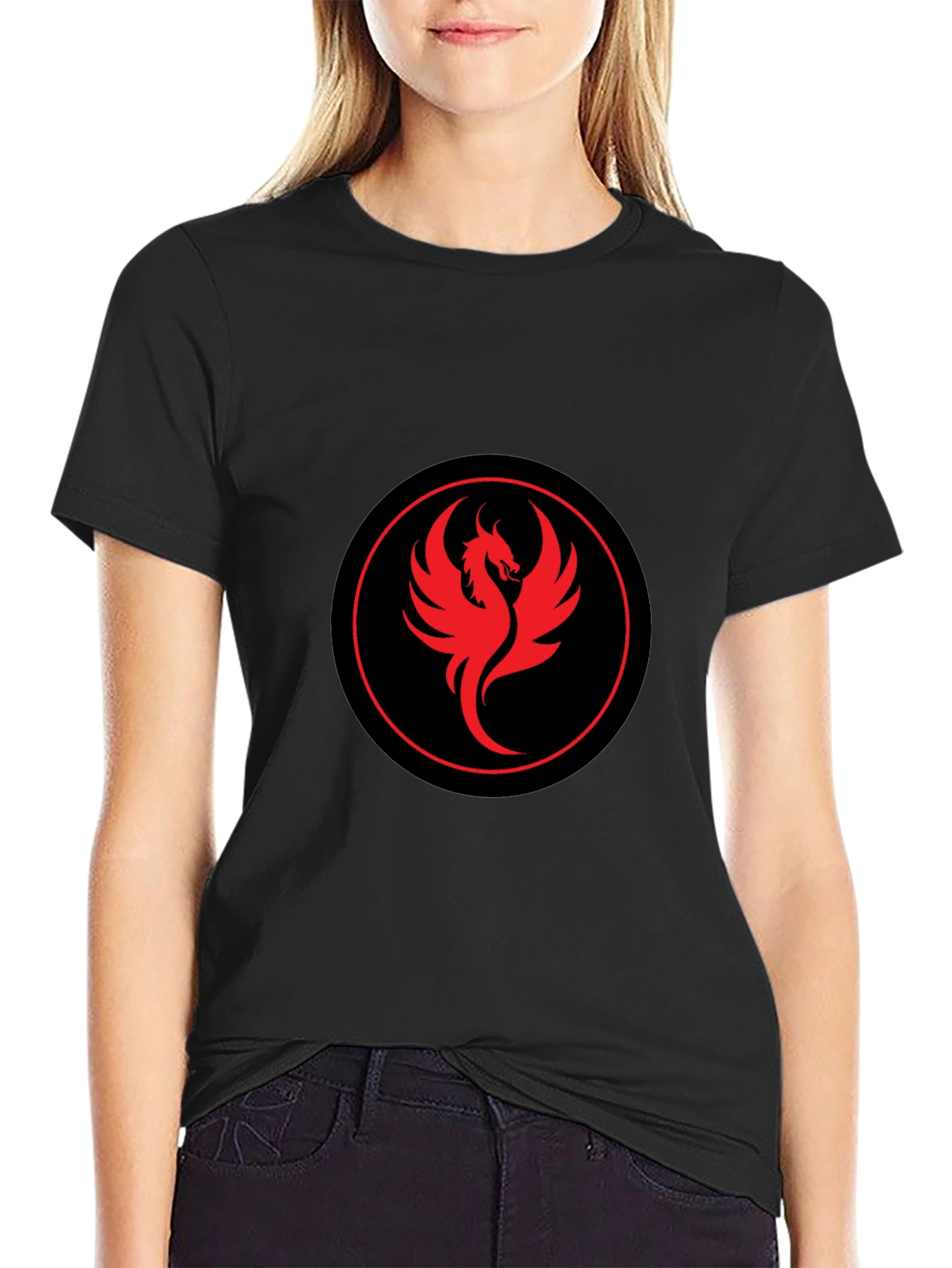Black Phoenix Graphic Black Tee view 2