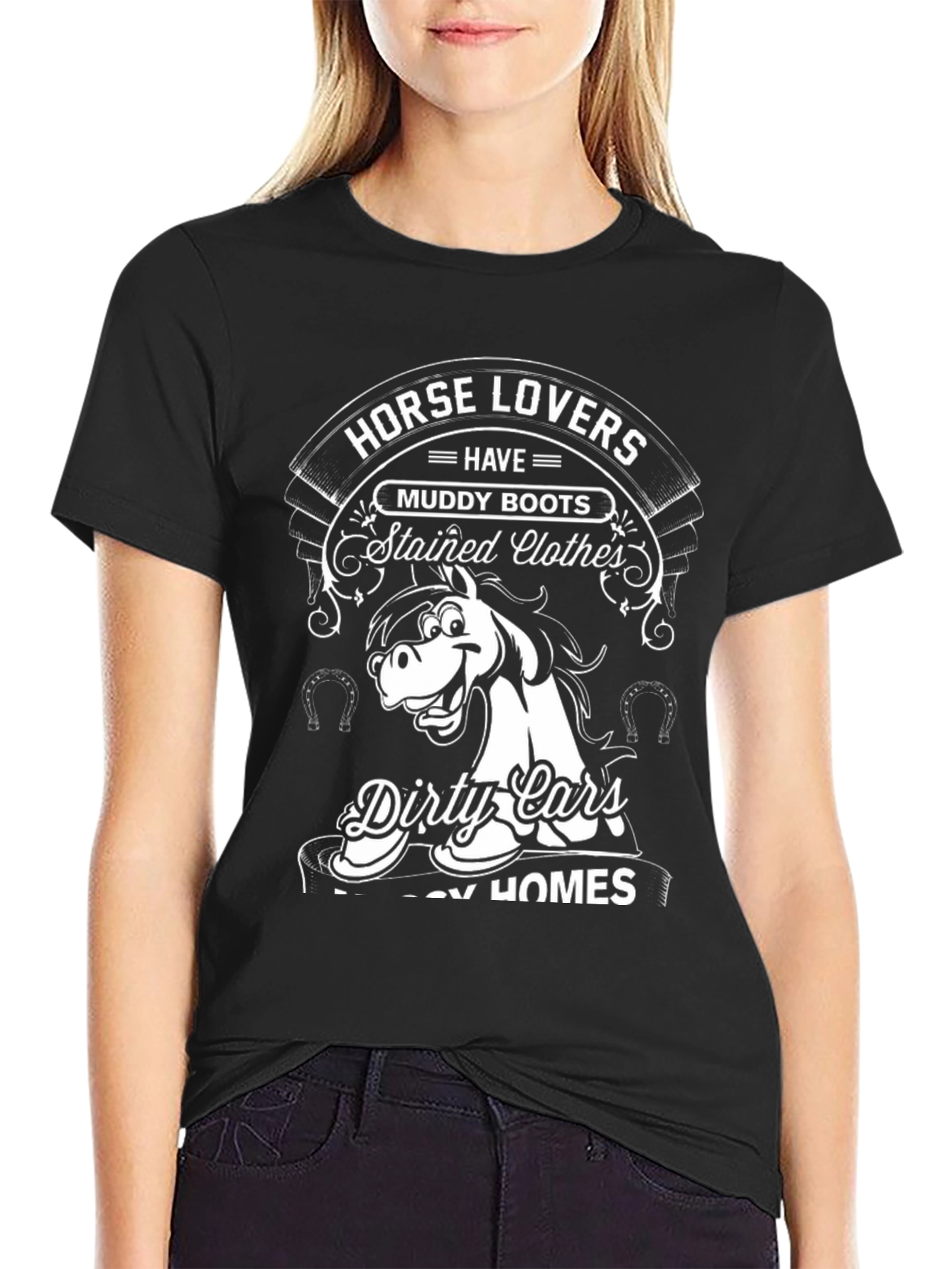 Black Horse Lovers Tee: Muddy Boots, Dirty Cars view 2