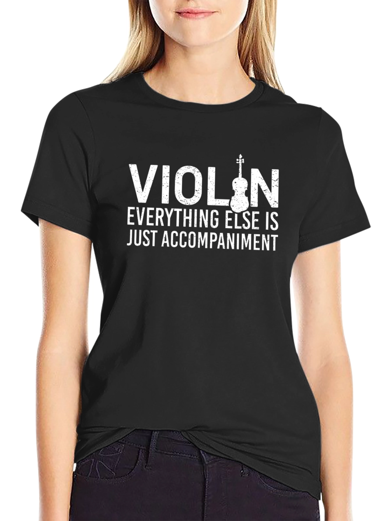 Black Violin Accompaniment Graphic Tee - Musician T-Shirt view 2