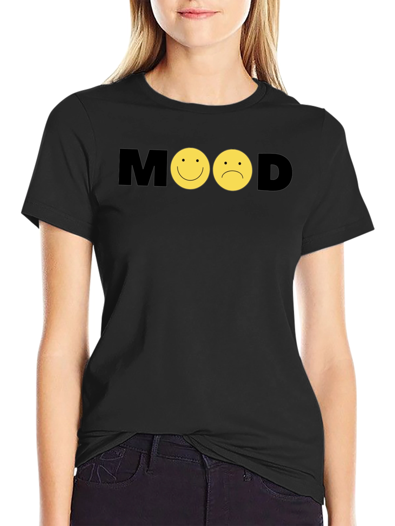 Black Mood Graphic Tee - Express Yourself! view 2
