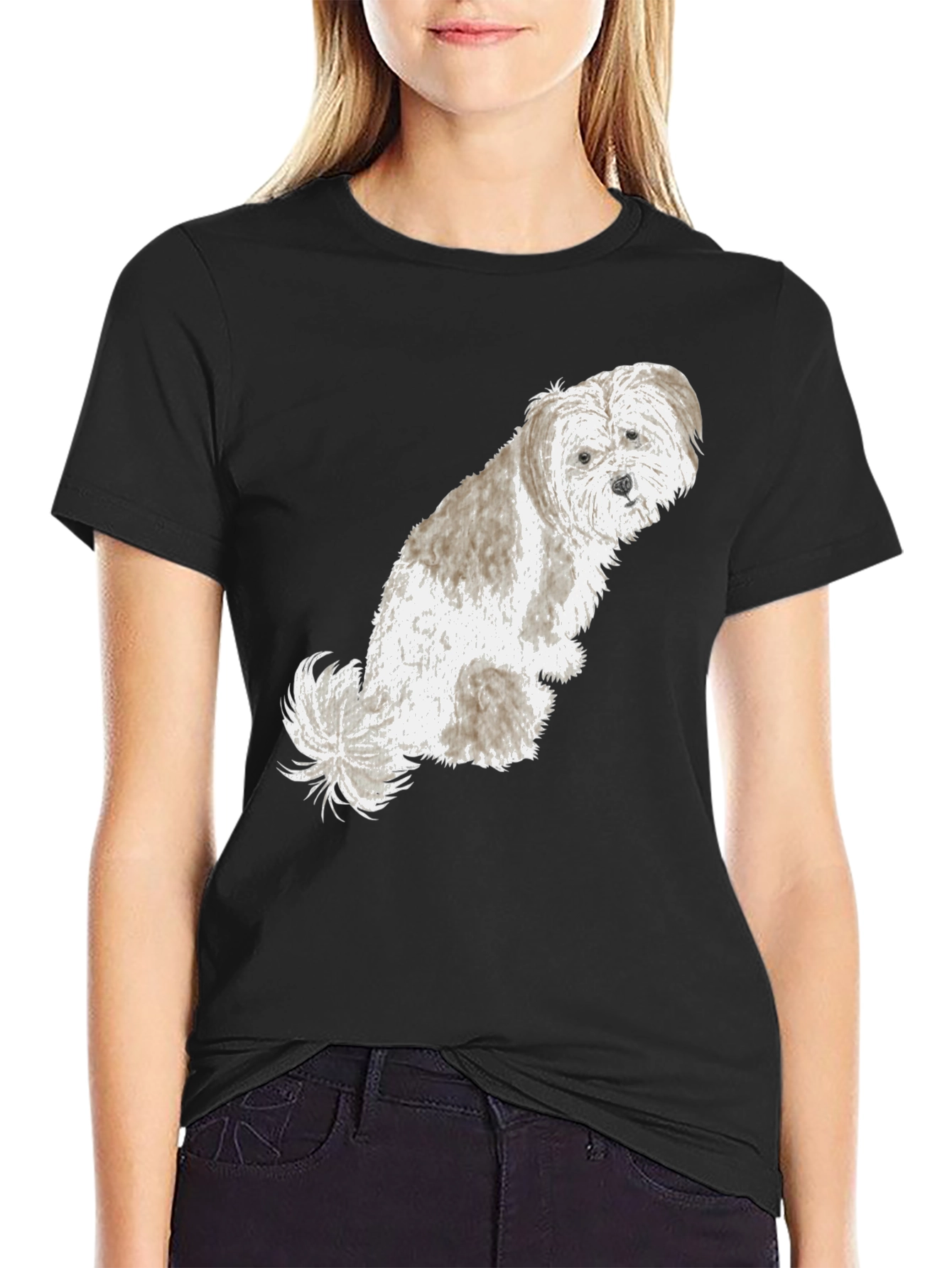 Black Dog Graphic T-Shirt - Black view 2
