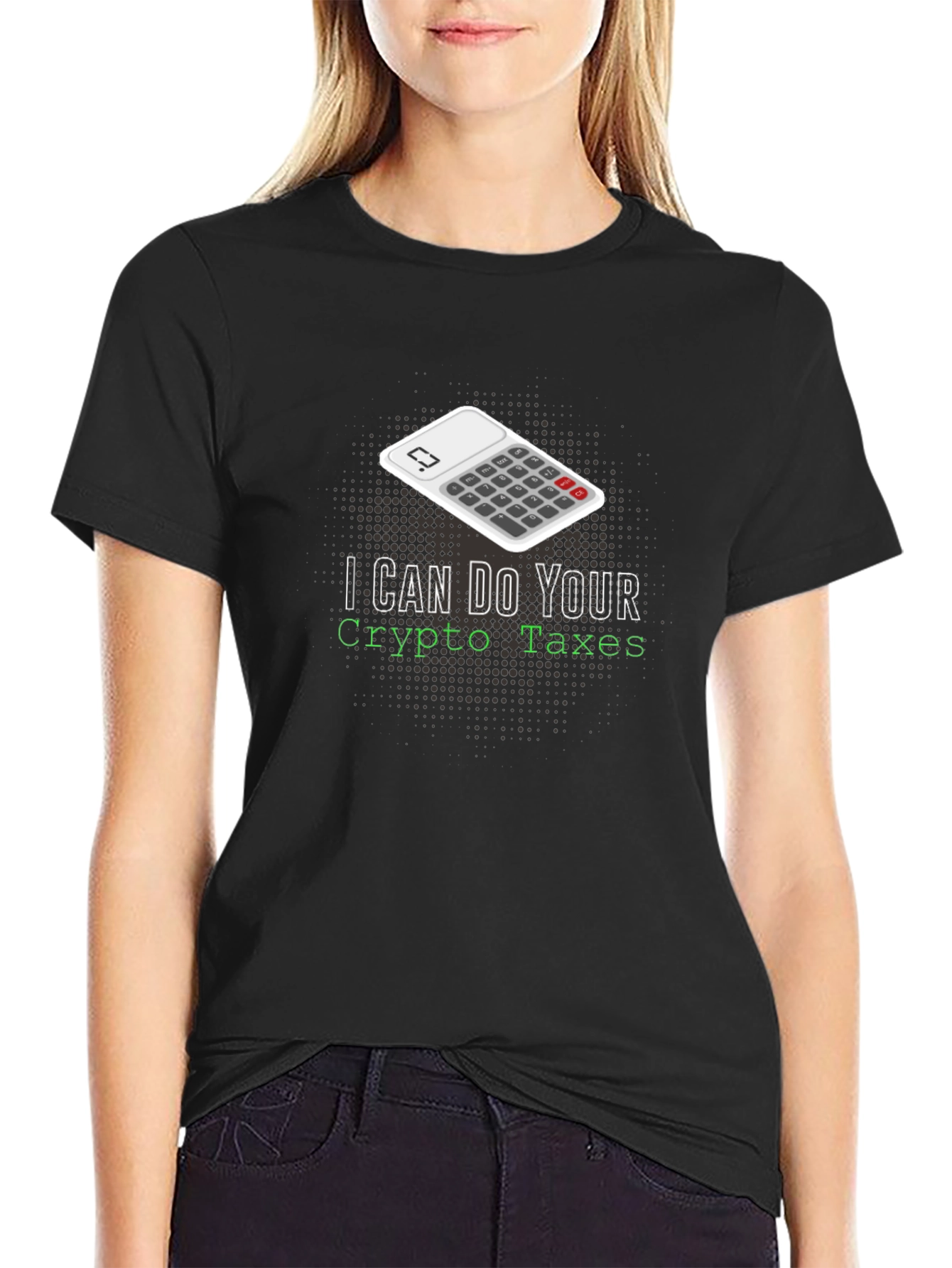 Black Crypto Taxes T-Shirt view 2
