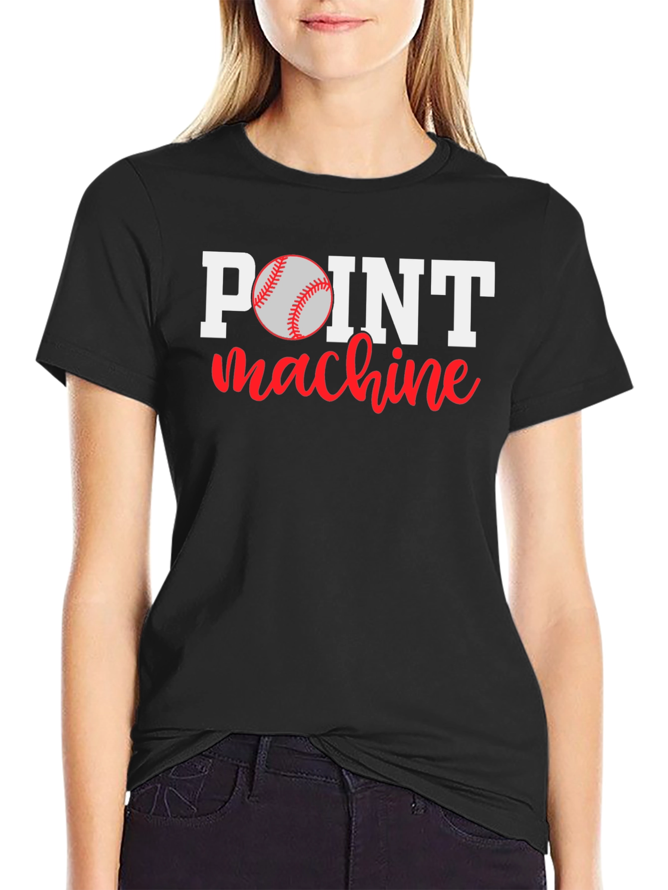 Black Point Machine Baseball Graphic T-Shirt view 2