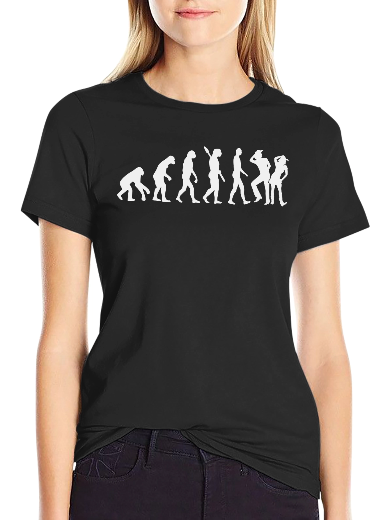 Black Evolution of Dance Men's Black T-Shirt view 2