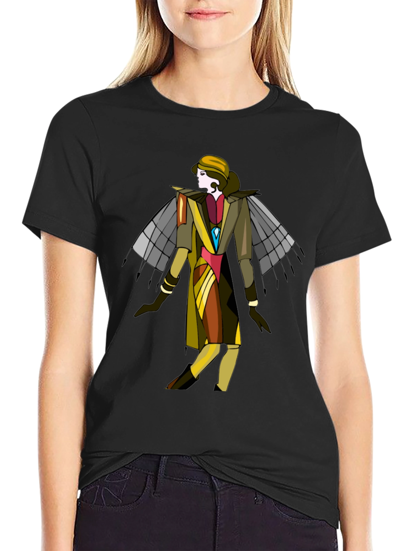 Art Deco Style Graphic Tee - Unique Design - 2